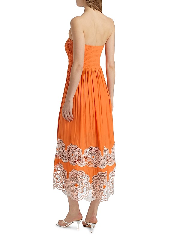 Milani Lace Trim Midi Dress Milani Lace Trim Midi Dress