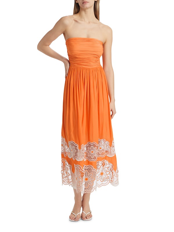 Milani Lace Trim Midi Dress Milani Lace Trim Midi Dress