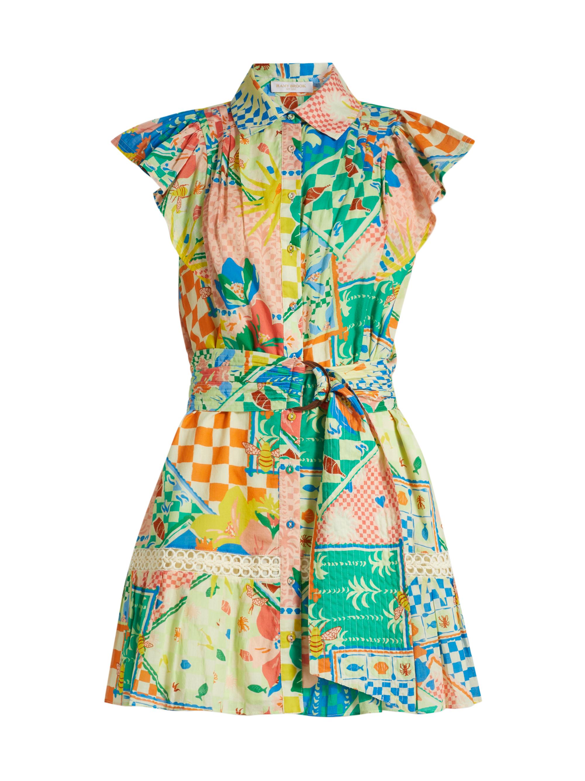 Ramy Brook Women's Garden Marceline Belted Minidress - Garden Print