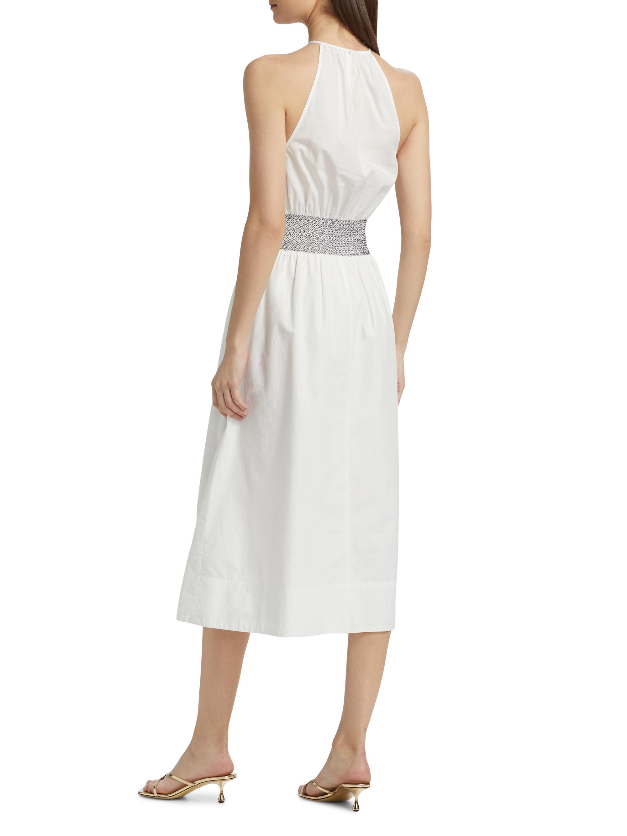 knee length dresses for ladies Ramy Brook Melanie Dress in White