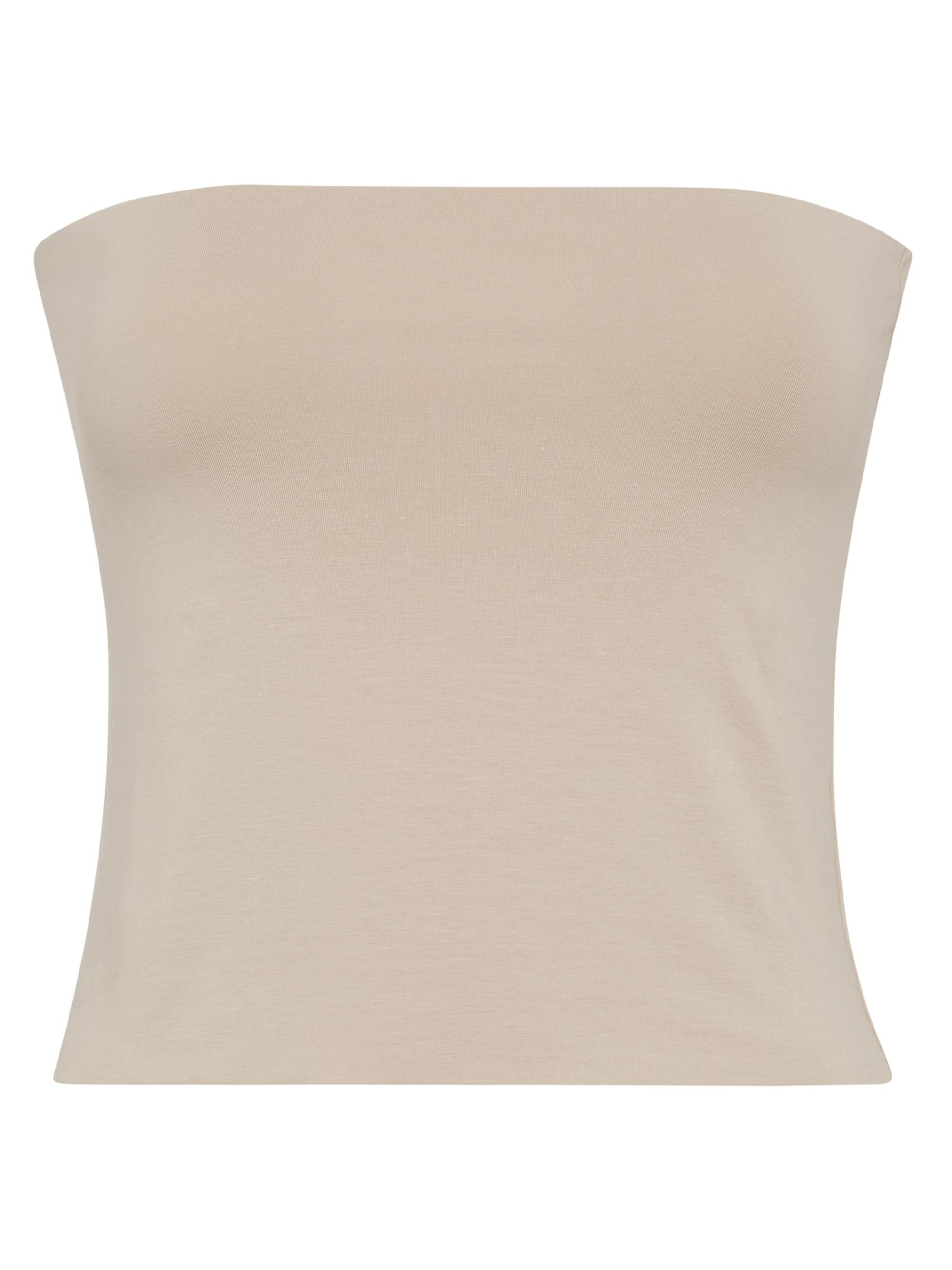 Brunello Cucinelli Women's Stretch Cotton Jersey Bandeau Top - Beige