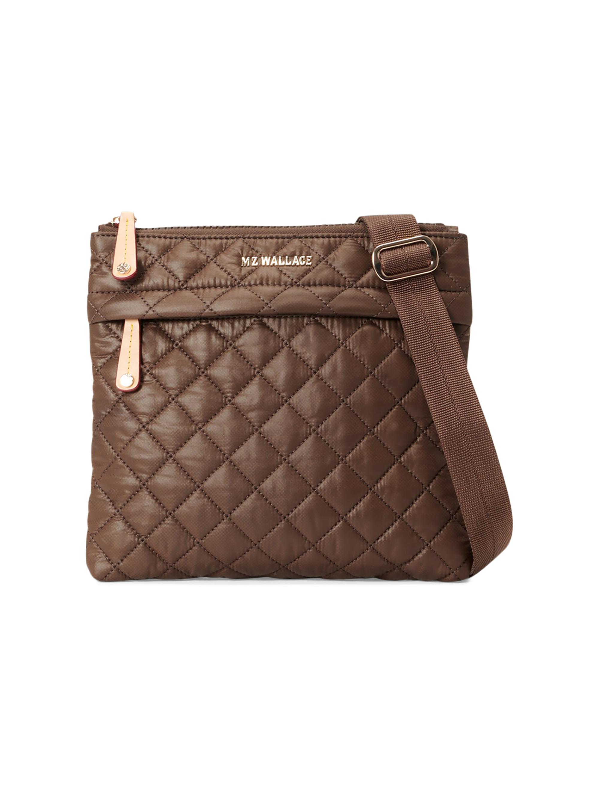 MZ Wallace Women's Metro Flat Crossbody Bag - Walnut