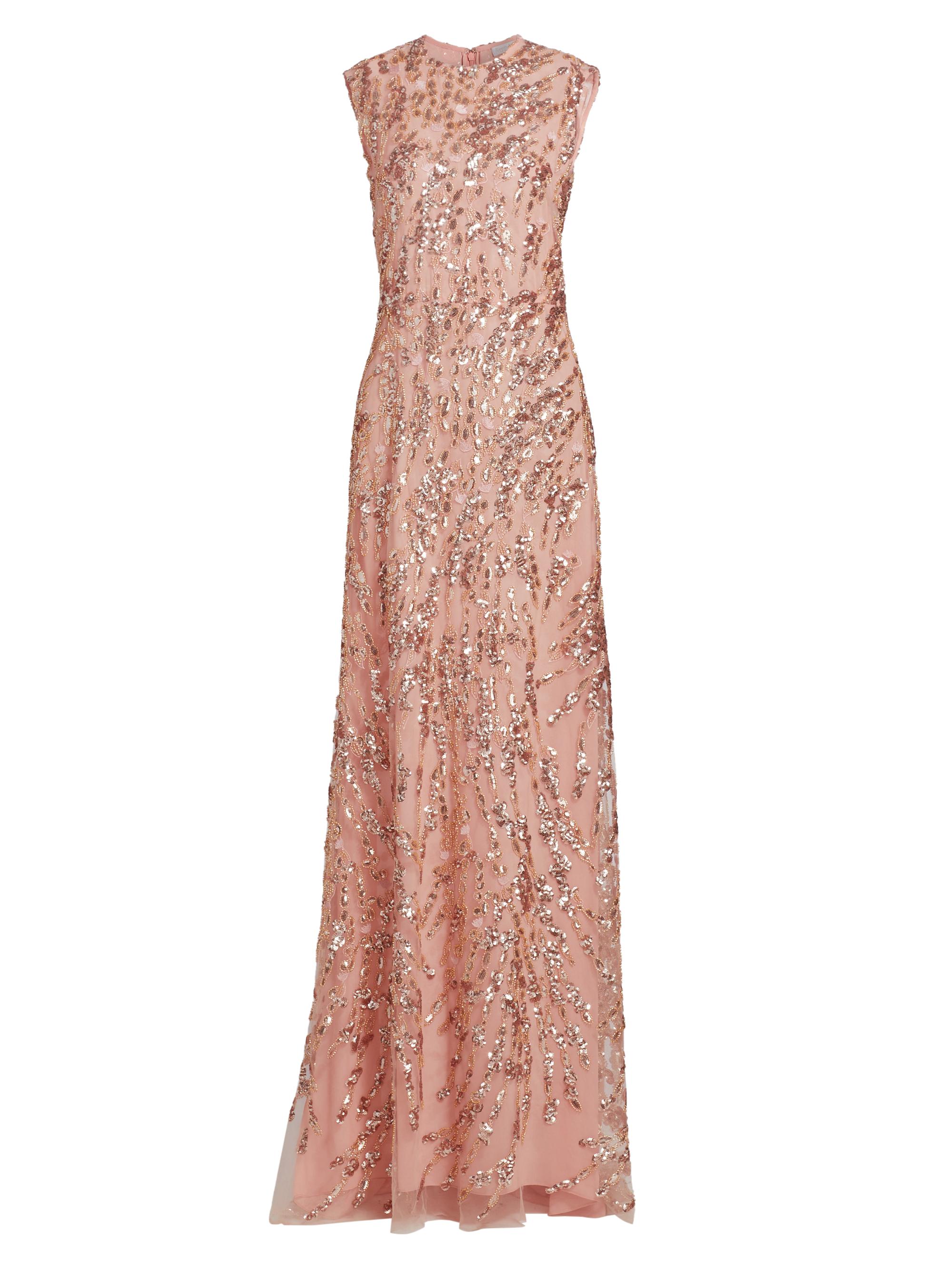Reem Acra Women's Enchanting Spring Embellished Tulle Gown - Pink