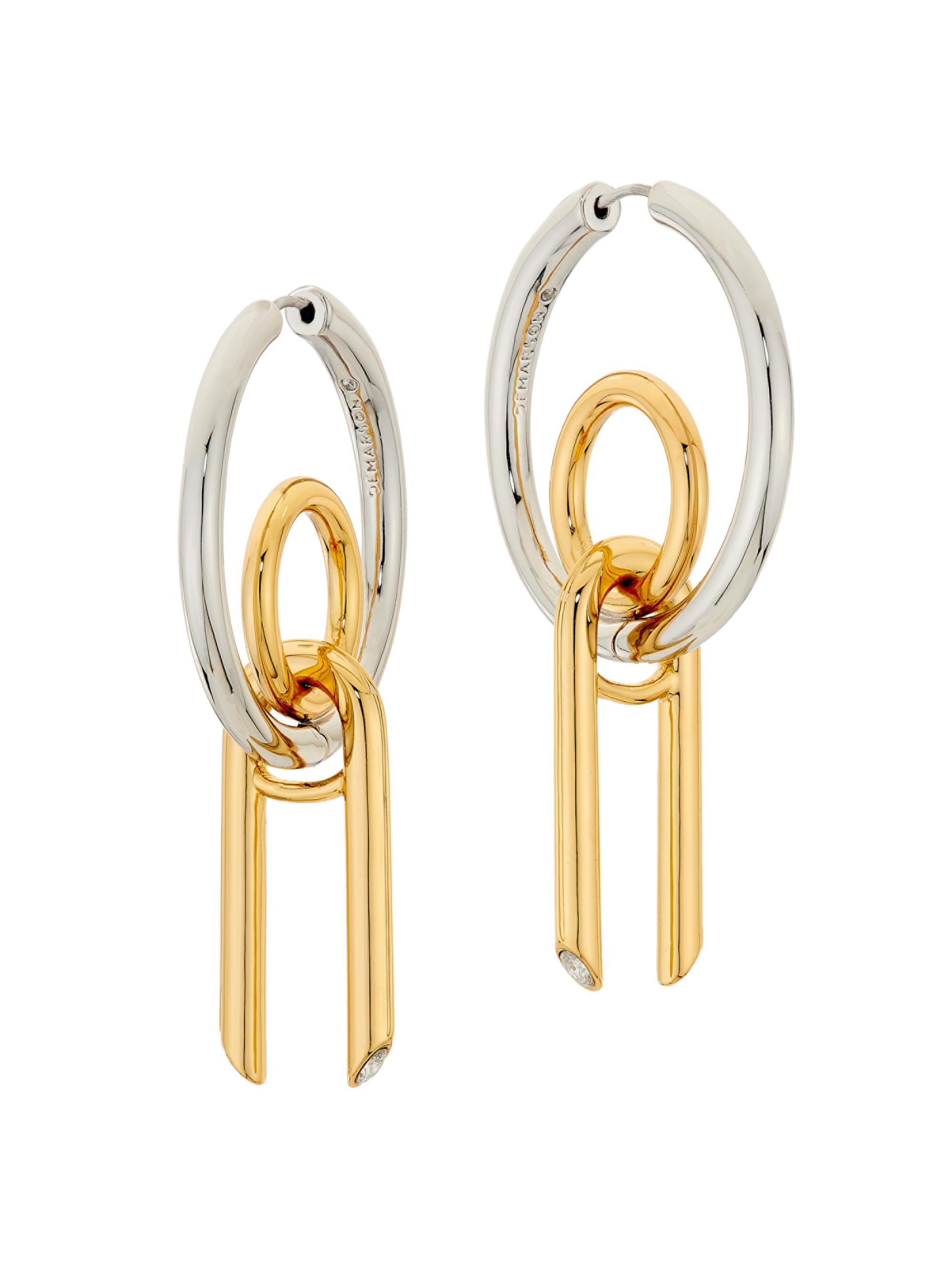 Demarson Women's Sole Two-Tone Drop Earrings - Two Tone