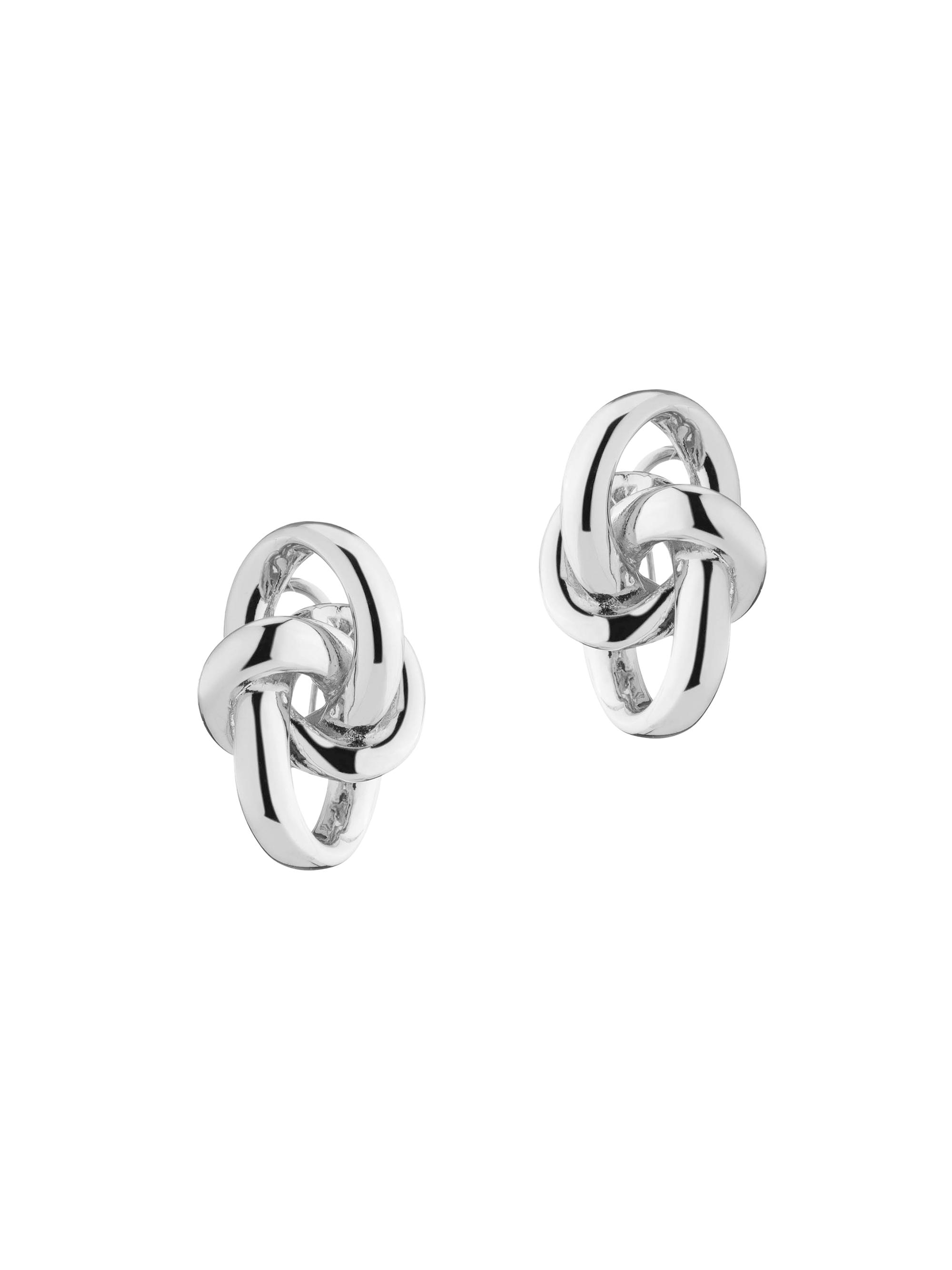 Demarson Women's Ascher Knot Stud Earrings - Silver