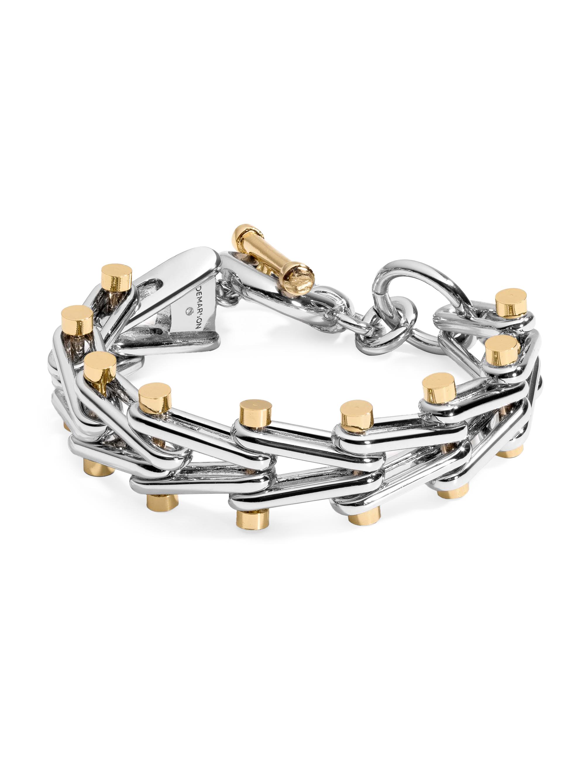 Demarson Women's Lexington Two-Tone Ladder Bracelet - Silver Gold