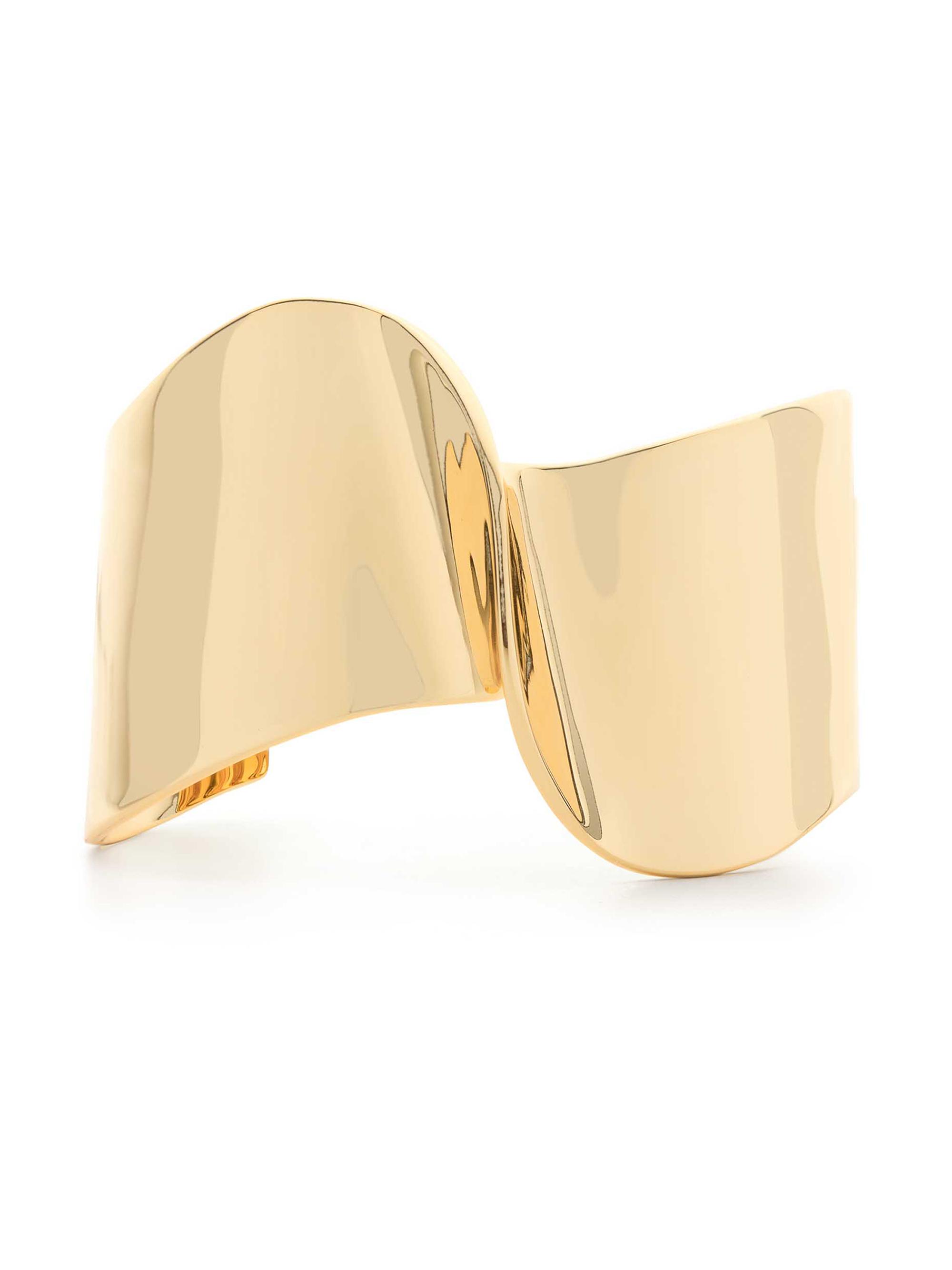 Demarson Women's Livy 12K-Gold-Plated Wavy Cuff - Gold