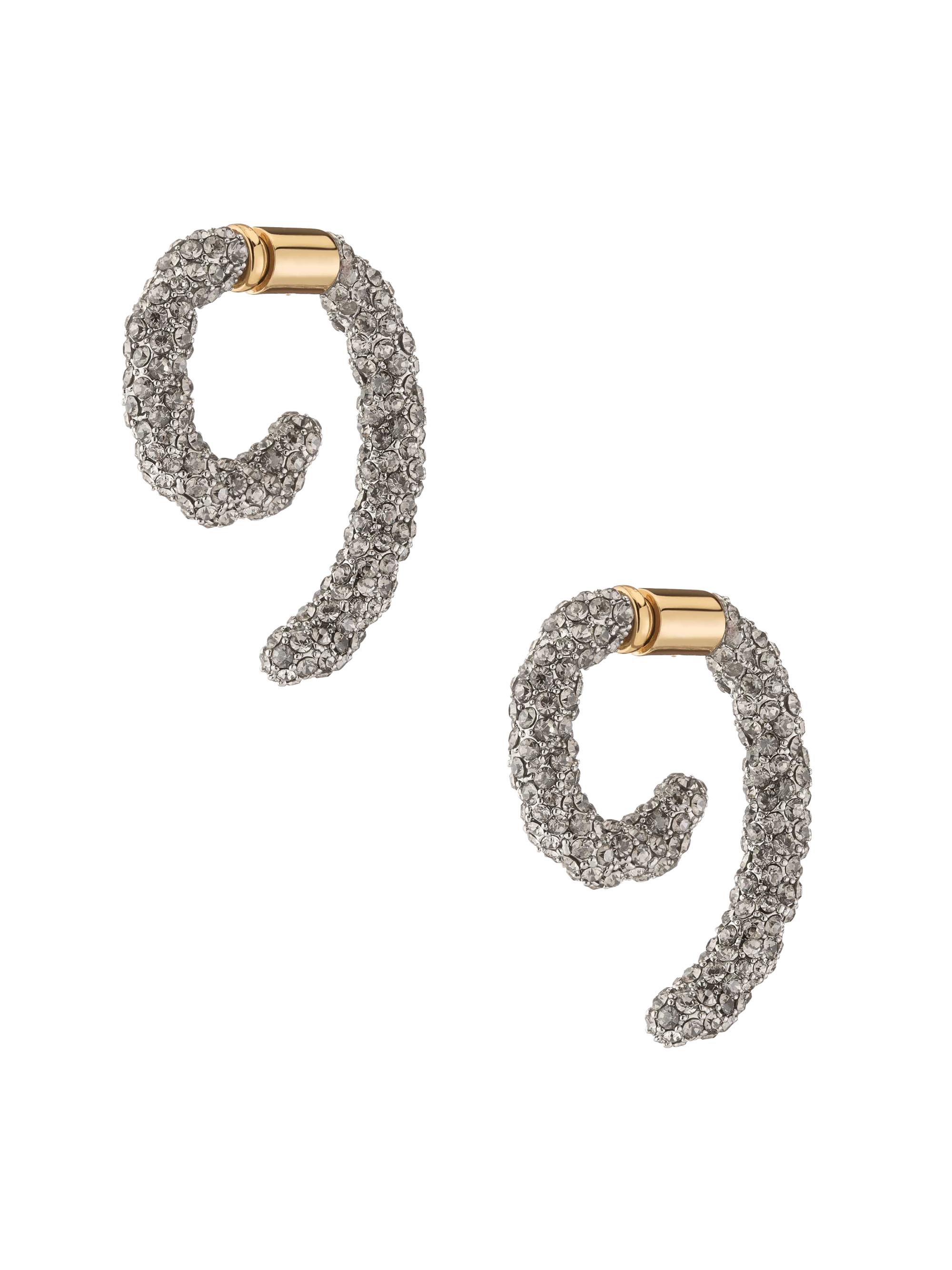 Demarson Women's Luna Two-Tone & Glass Crystal Drop Earrings - Gold Crystal
