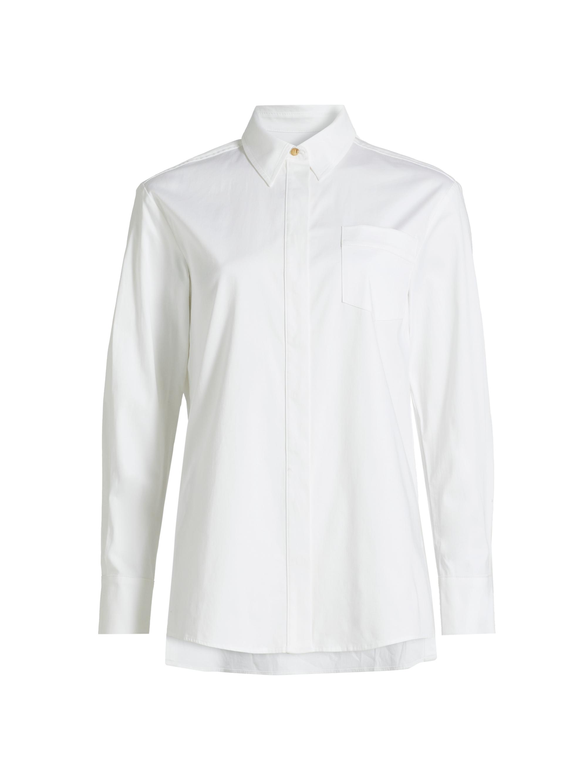 Toccin Women's Riley Patch Pocket Boyfriend Shirt - Optic