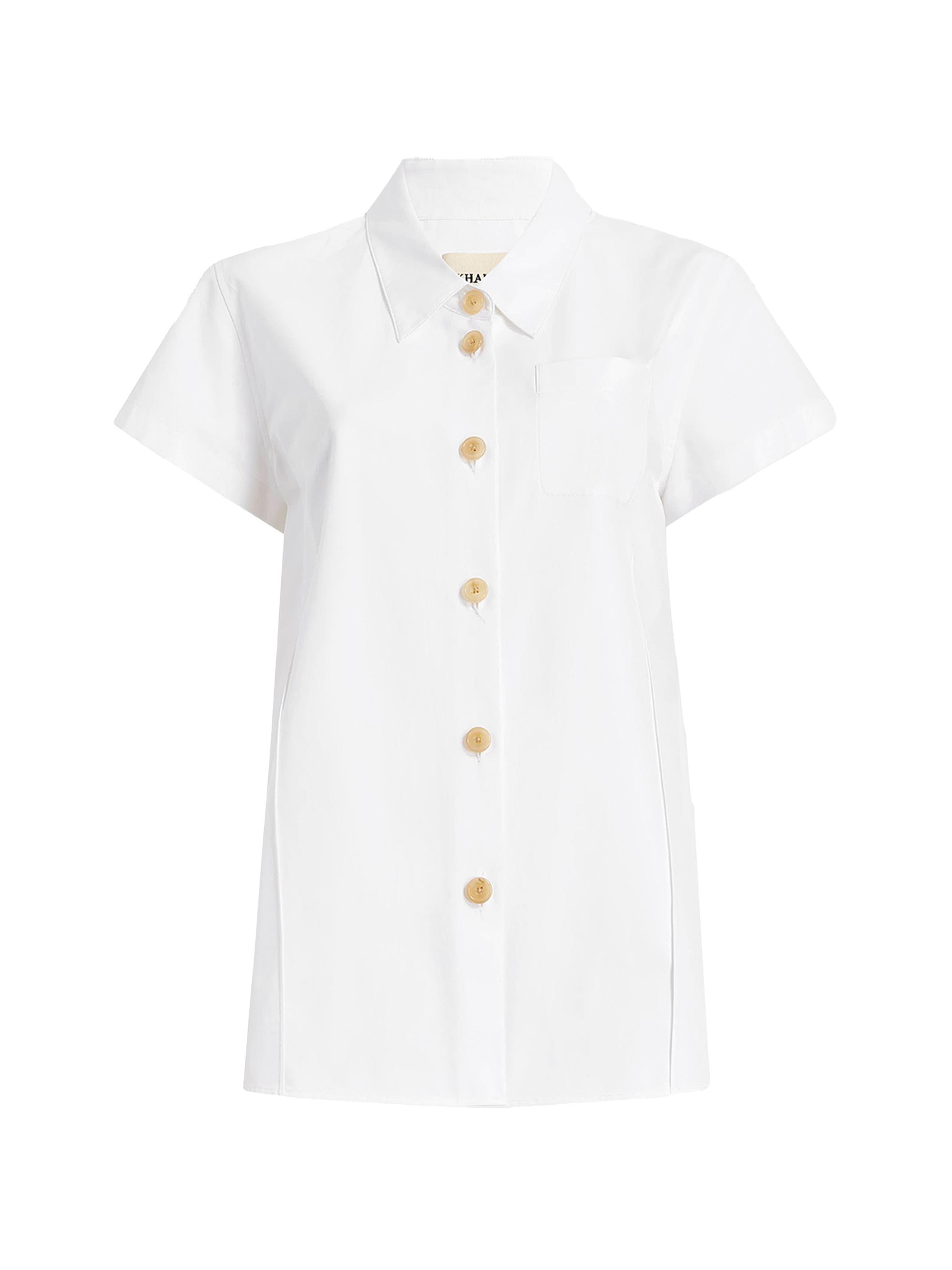 Khaite Women's Cotton Relaxed Shirt - White