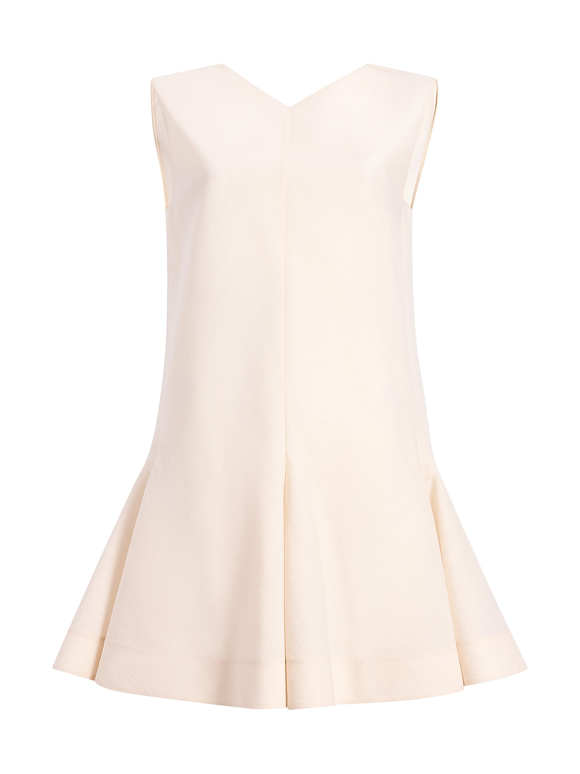 Khaite Women's Mel Silk-Cotton Fit & Flare Minidress - Natural