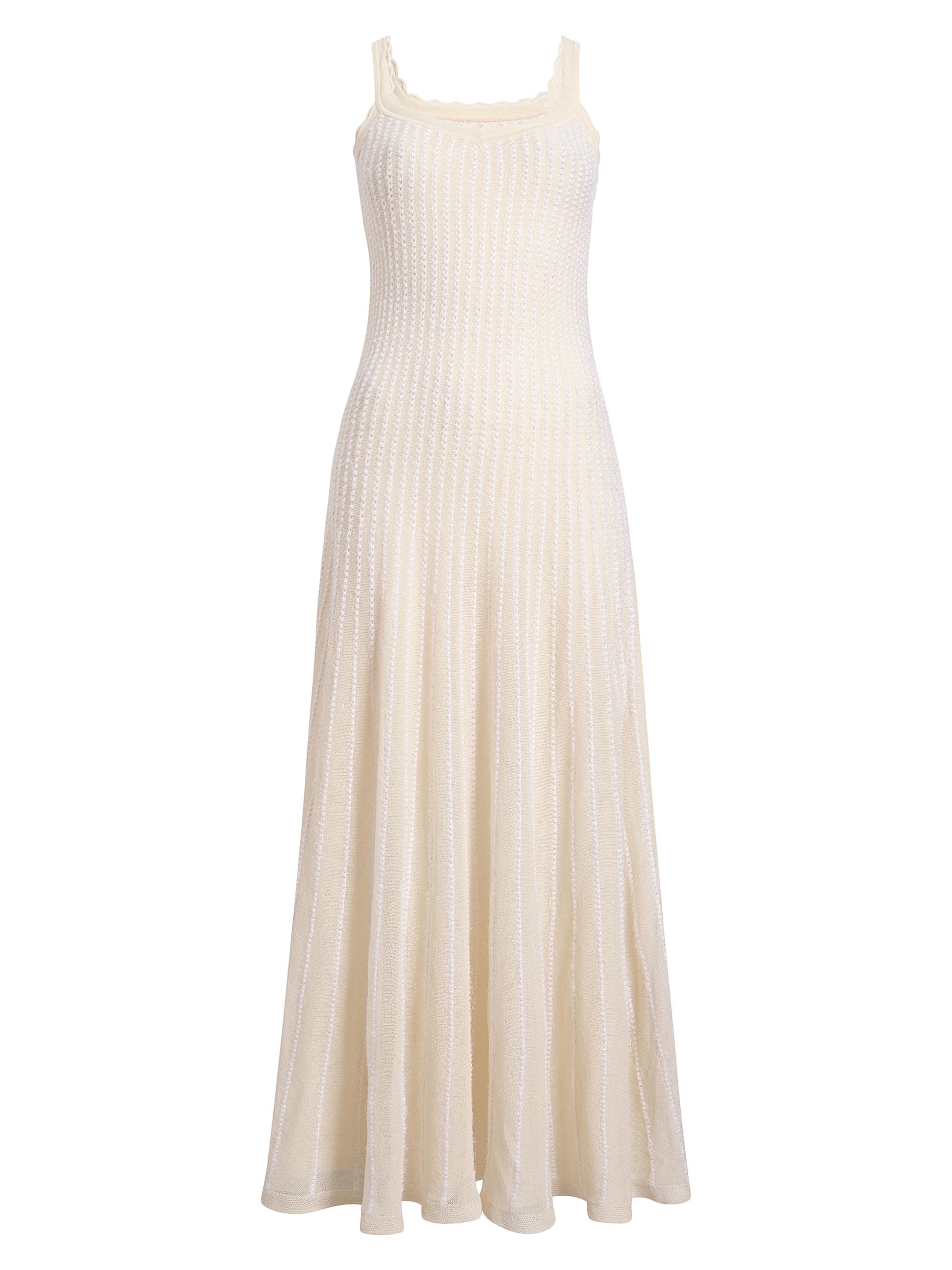 Khaite Women's Thora 2-Piece Cotton-Blend Knit Maxi Dress & Capelet Set - Glaze