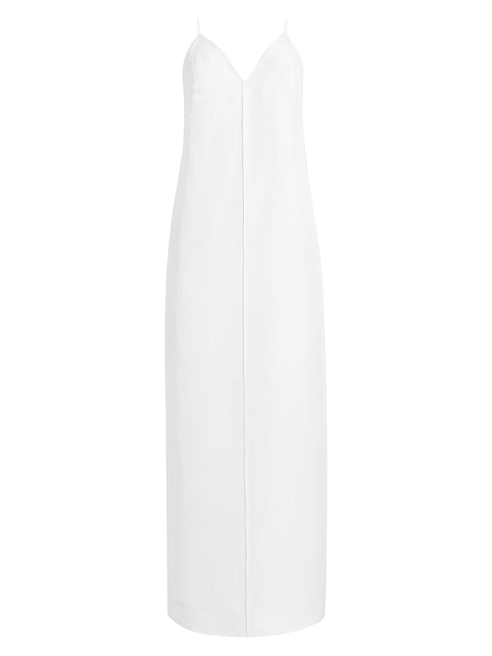 Khaite Women's Tulula Silk Sleeveless Maxi Dress - Chalk