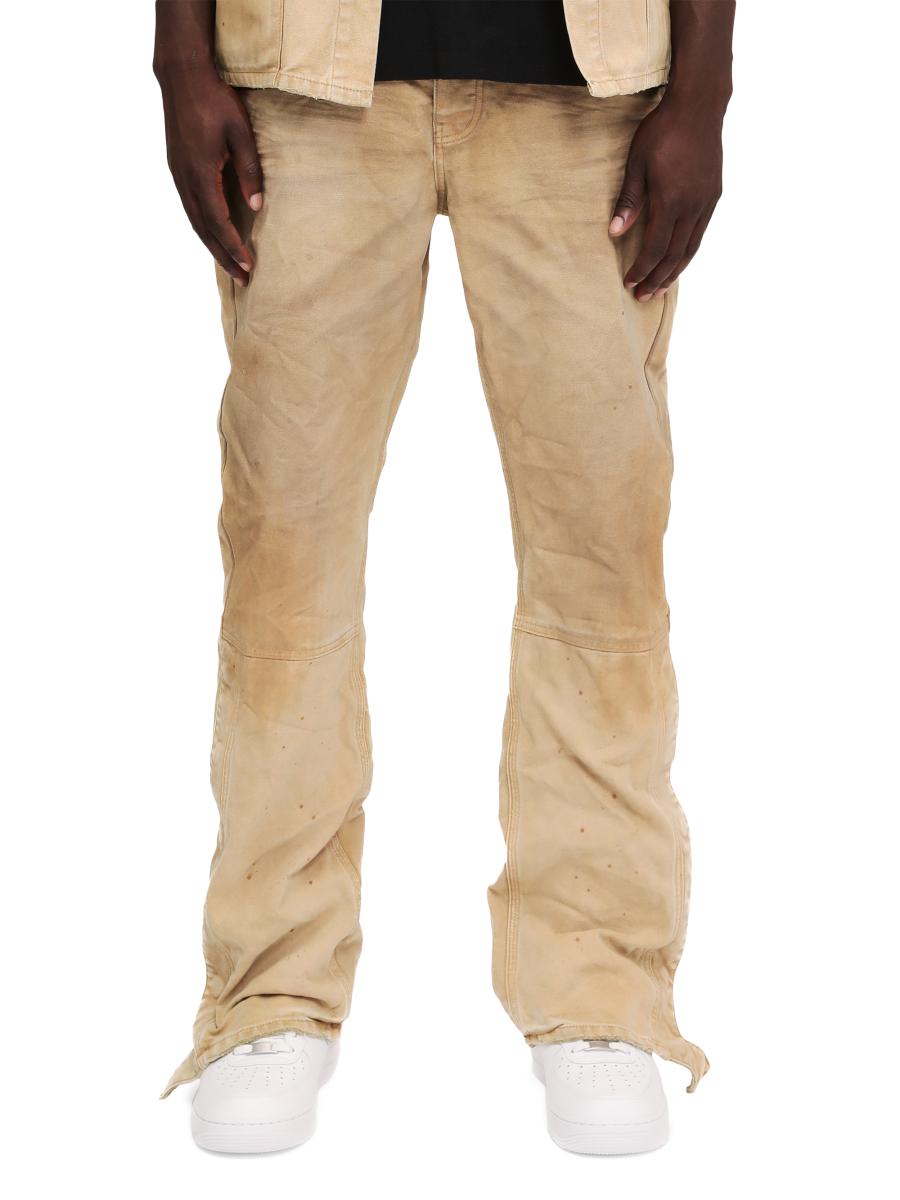 Purple Brand Cotton Side-Snap Carpenter Flare Jeans | Saks