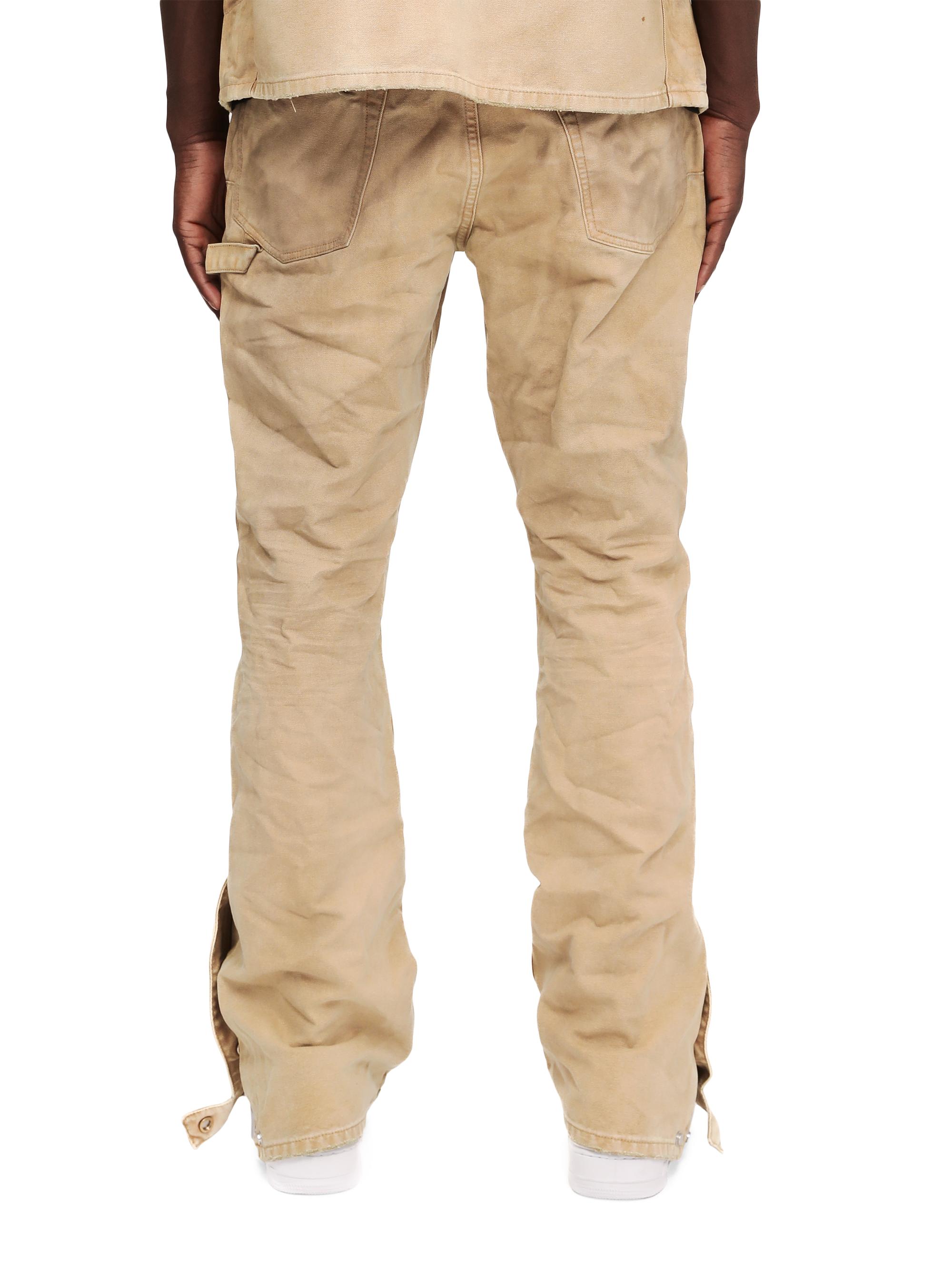 Purple Brand Cotton Side-Snap Carpenter Flare Jeans | Saks Fifth