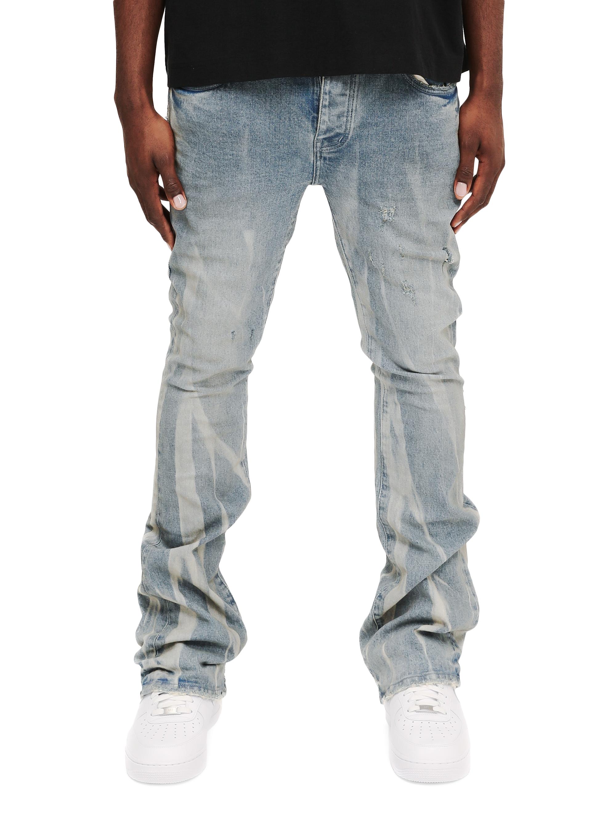 Purple Brand Men's Calcite Flare Jeans - Light Indigo