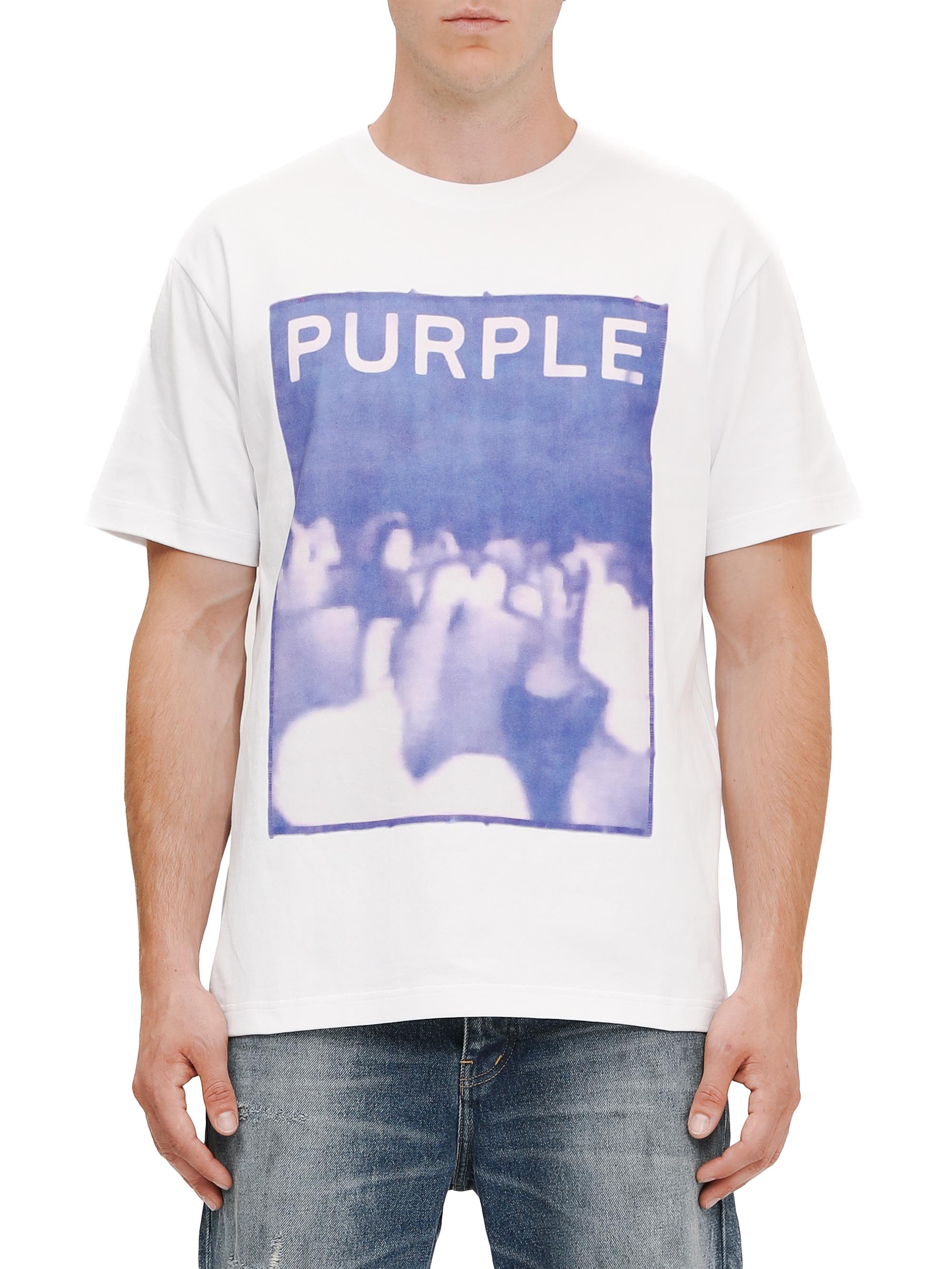Purple Brand Men's Heavyweight Cotton Jersey T-Shirt - White