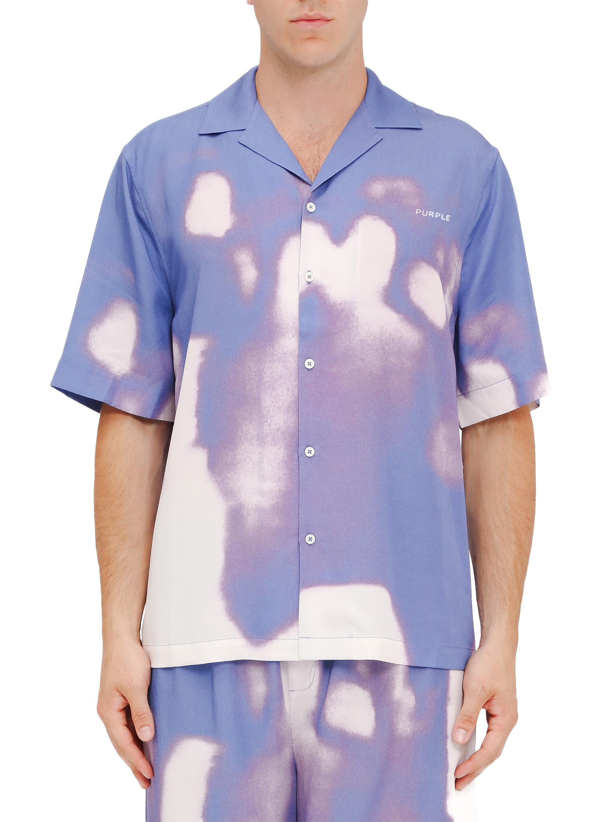 Purple Brand Men's Ombré Burn Camp Shirt