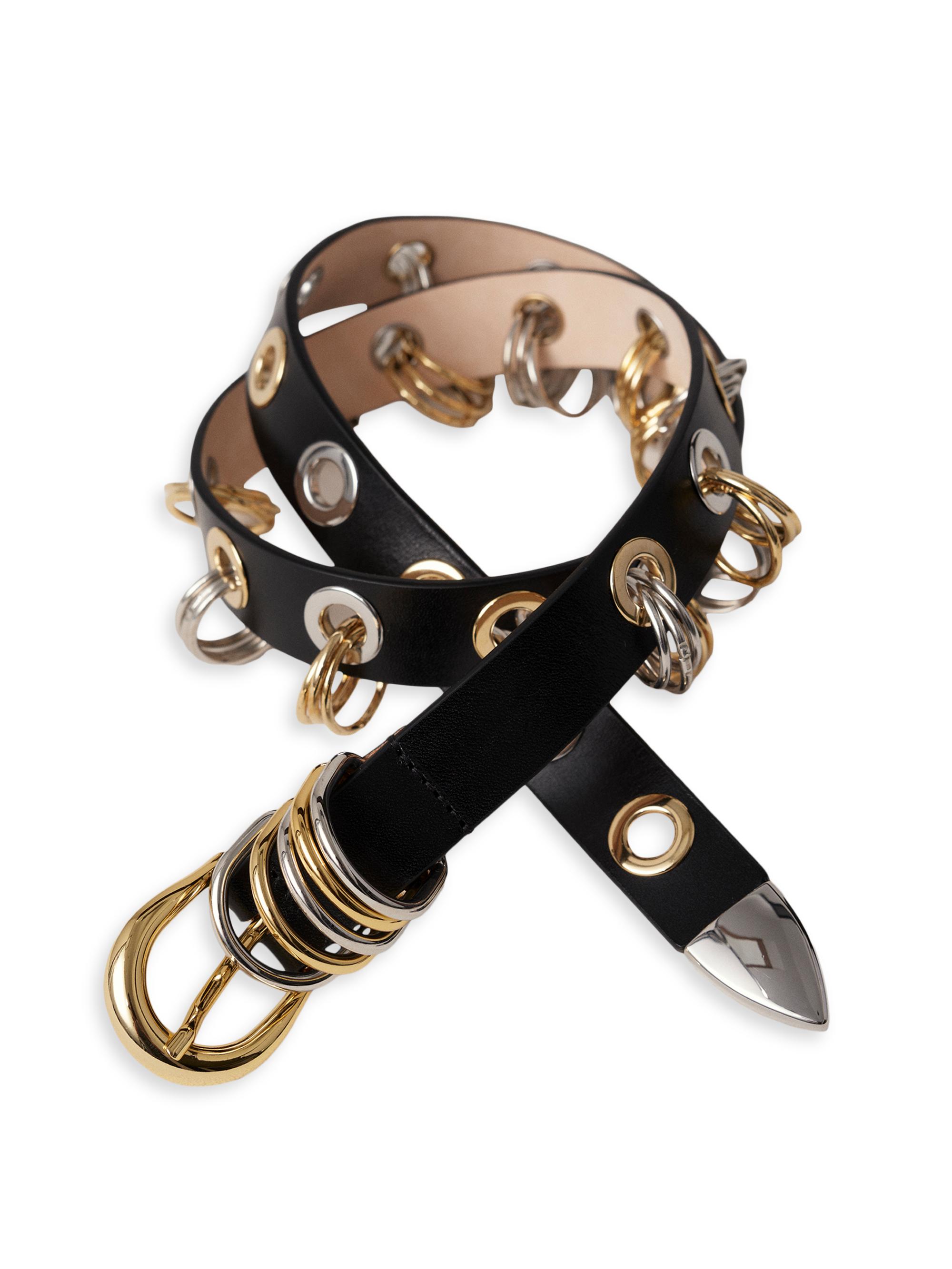 Revenge leather ベルト Déhanche Revenge Mixed Metal Leather Belt | Saks Fifth Avenue
