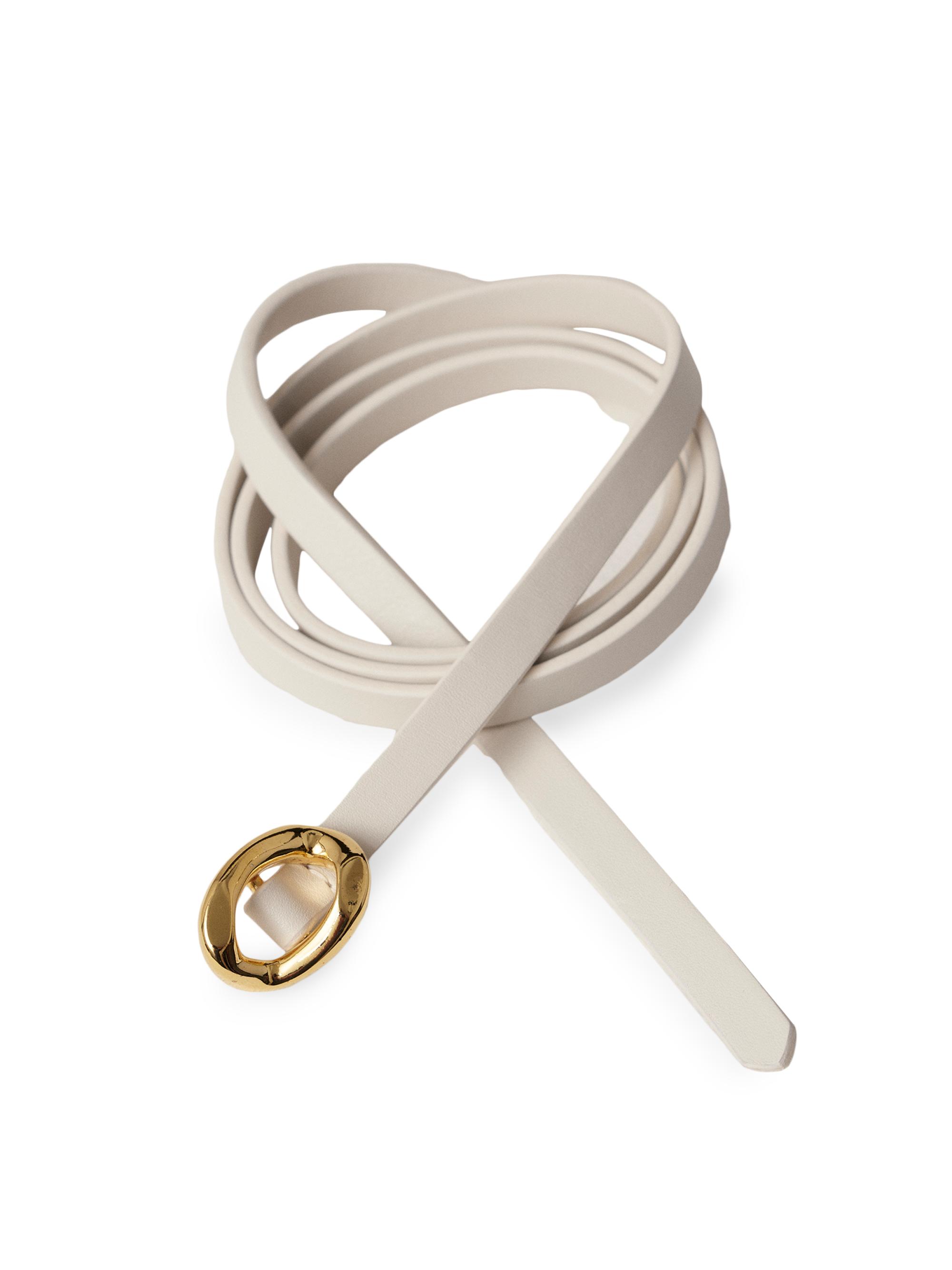 Déhanche Orbite Thin Smooth Leather Belt | Saks Fifth Avenue display picture 2