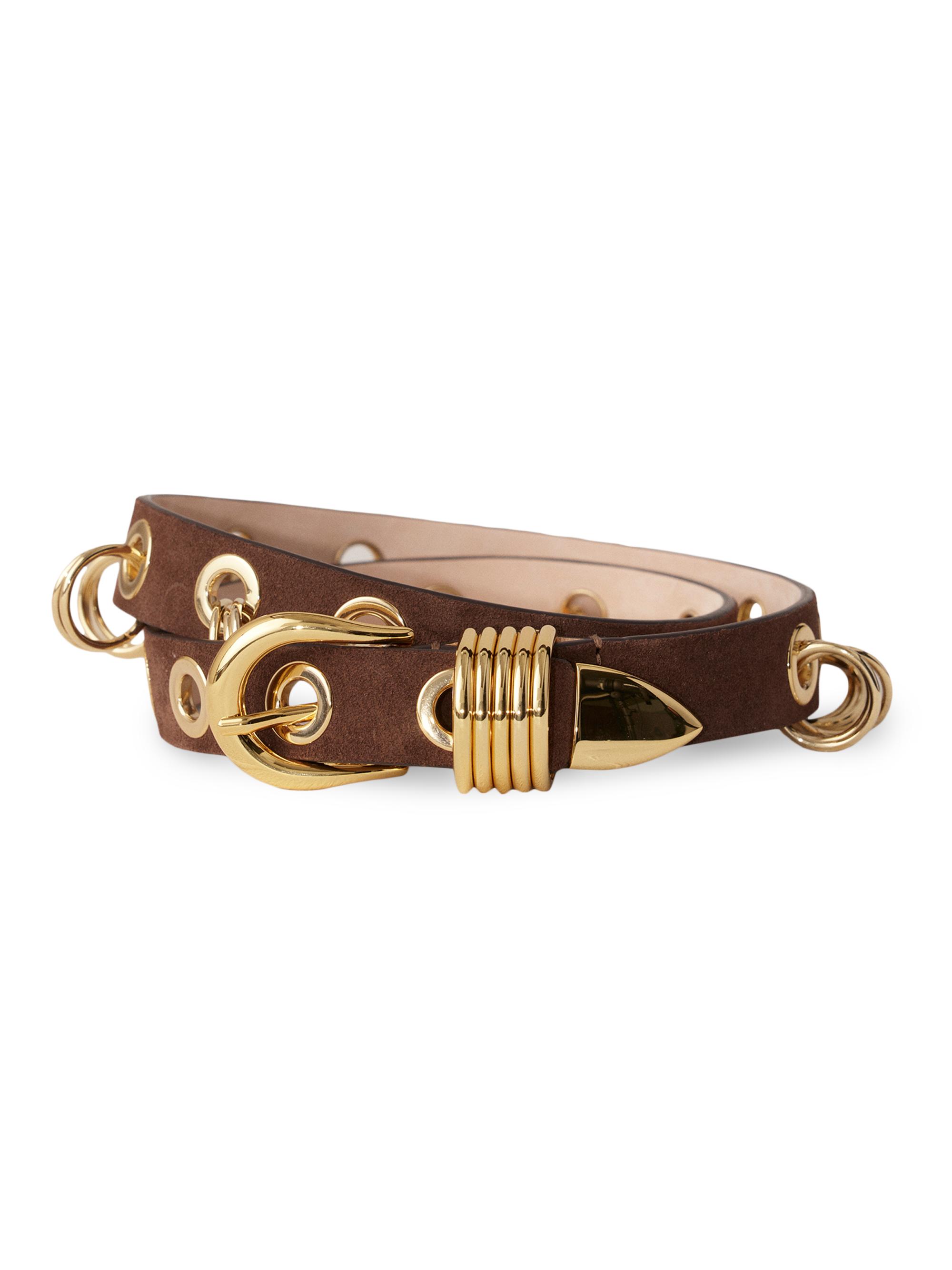 Déhanche Revenge Suede Ring & Grommet Belt | Saks Fifth Avenue