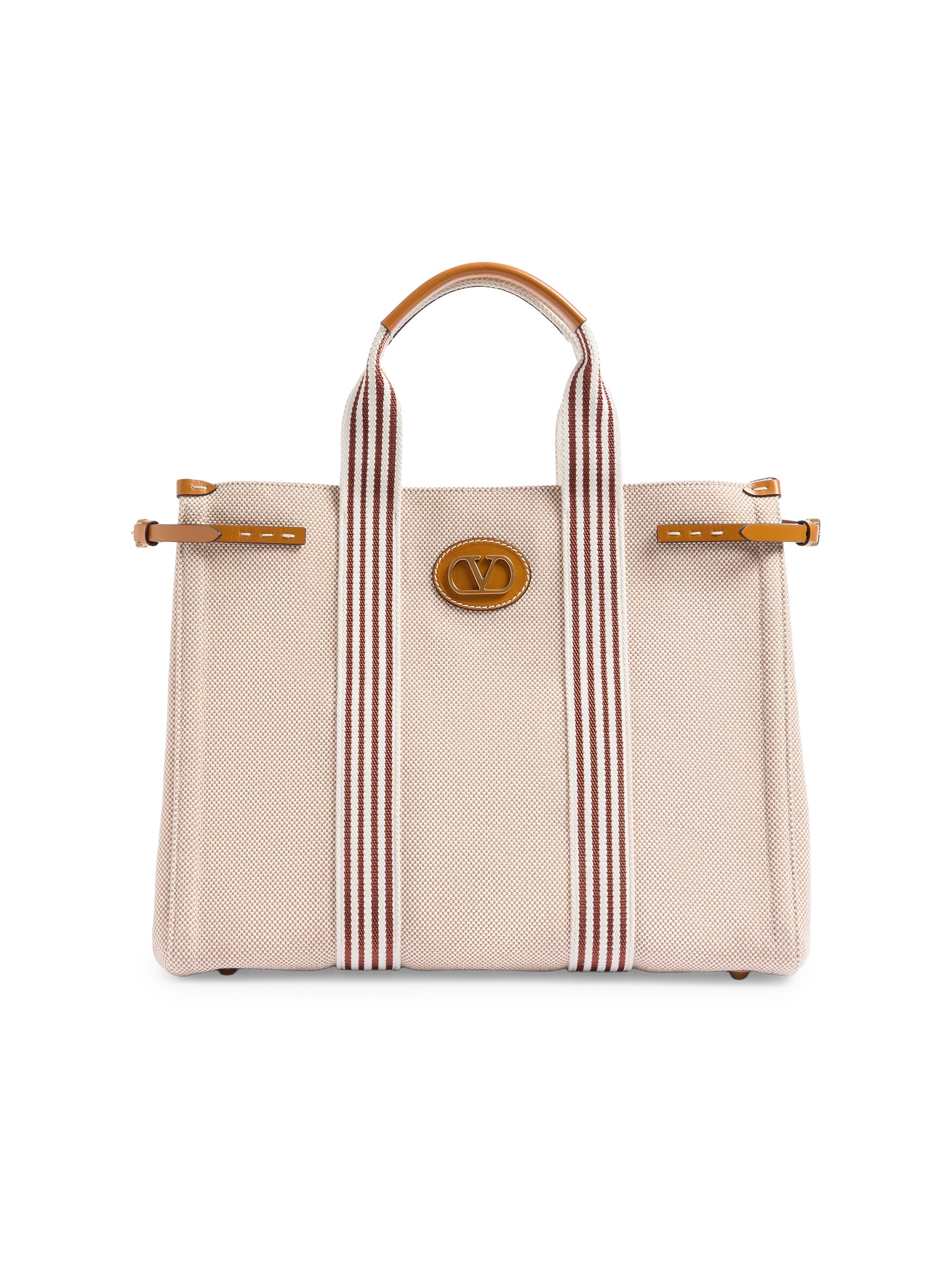 Valentino Garavani Men's Antibes Canvas Bag - Natural Tobacco