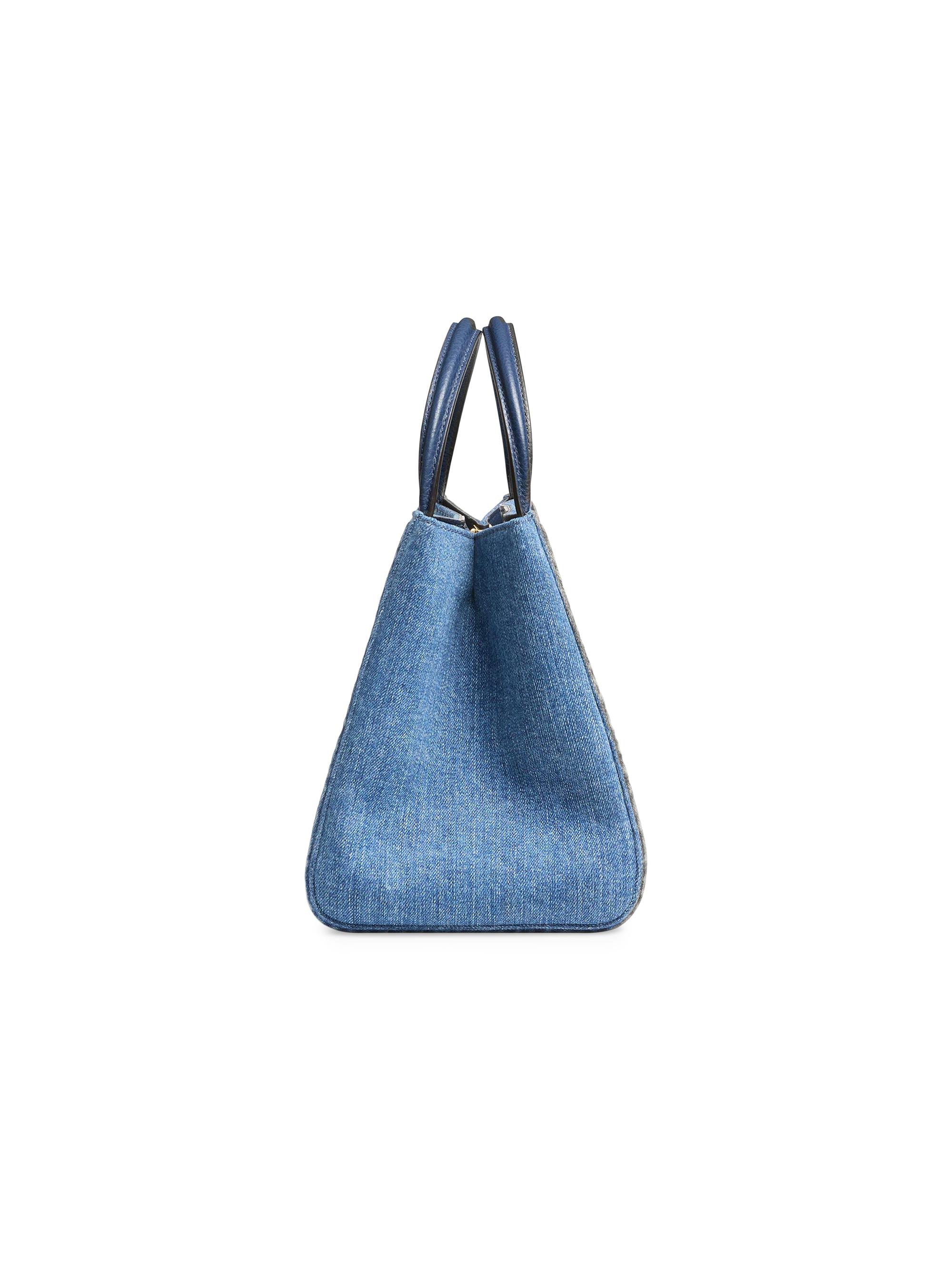 Valentino Garavani Alltime Medium Top Handle Bag in Denim with