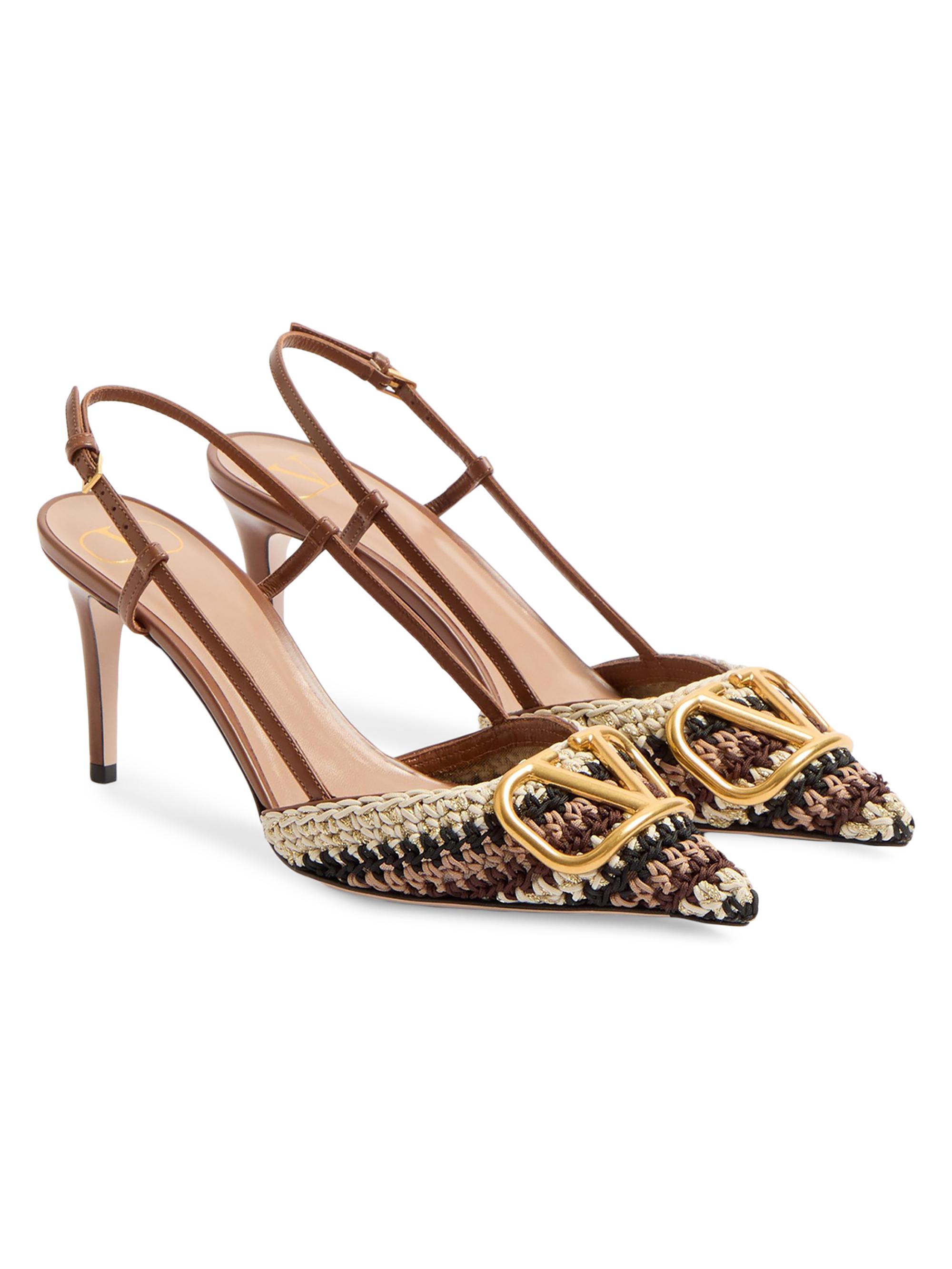Valentino Garavani VLogo Signature Slingback Pumps 80MM | Saks
