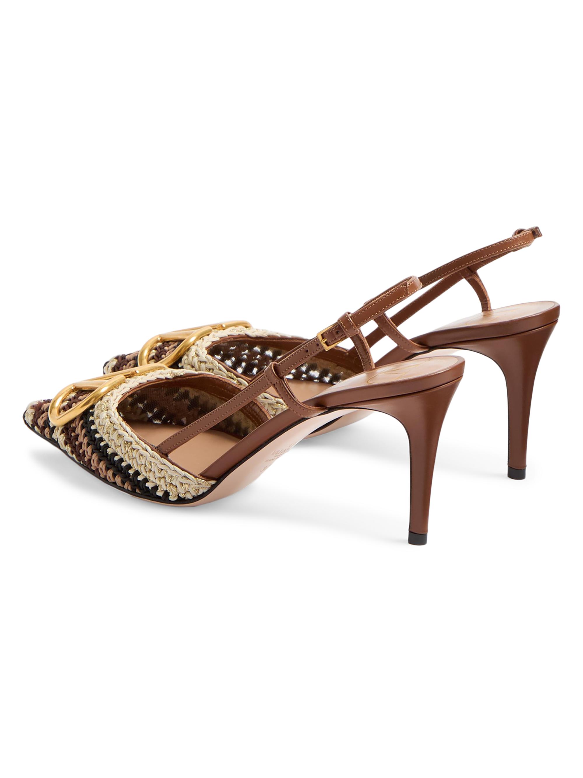 Valentino Garavani VLogo Signature Slingback Pumps 80MM | Saks