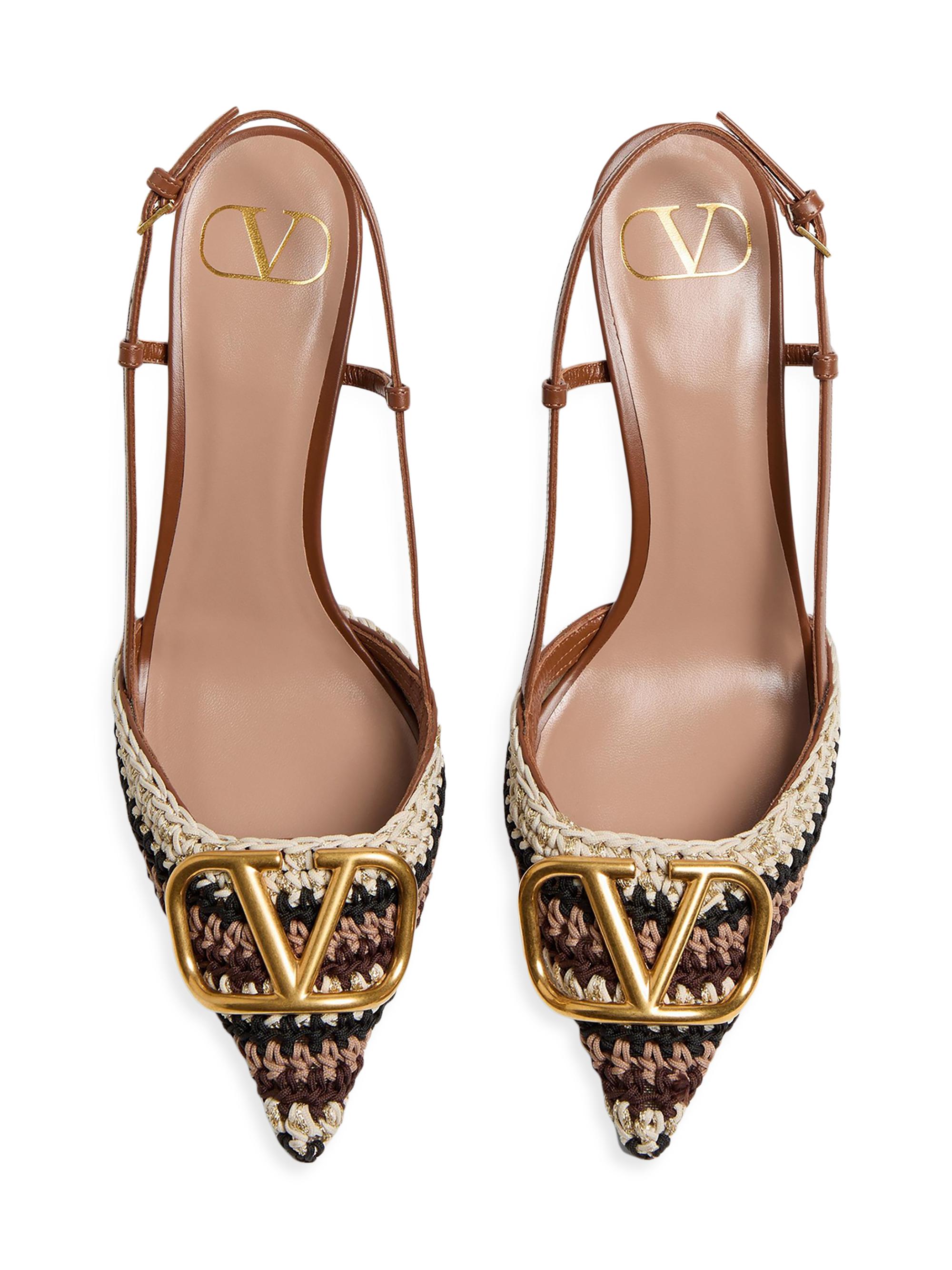 Valentino Garavani VLogo Signature Slingback Pumps 80MM | Saks