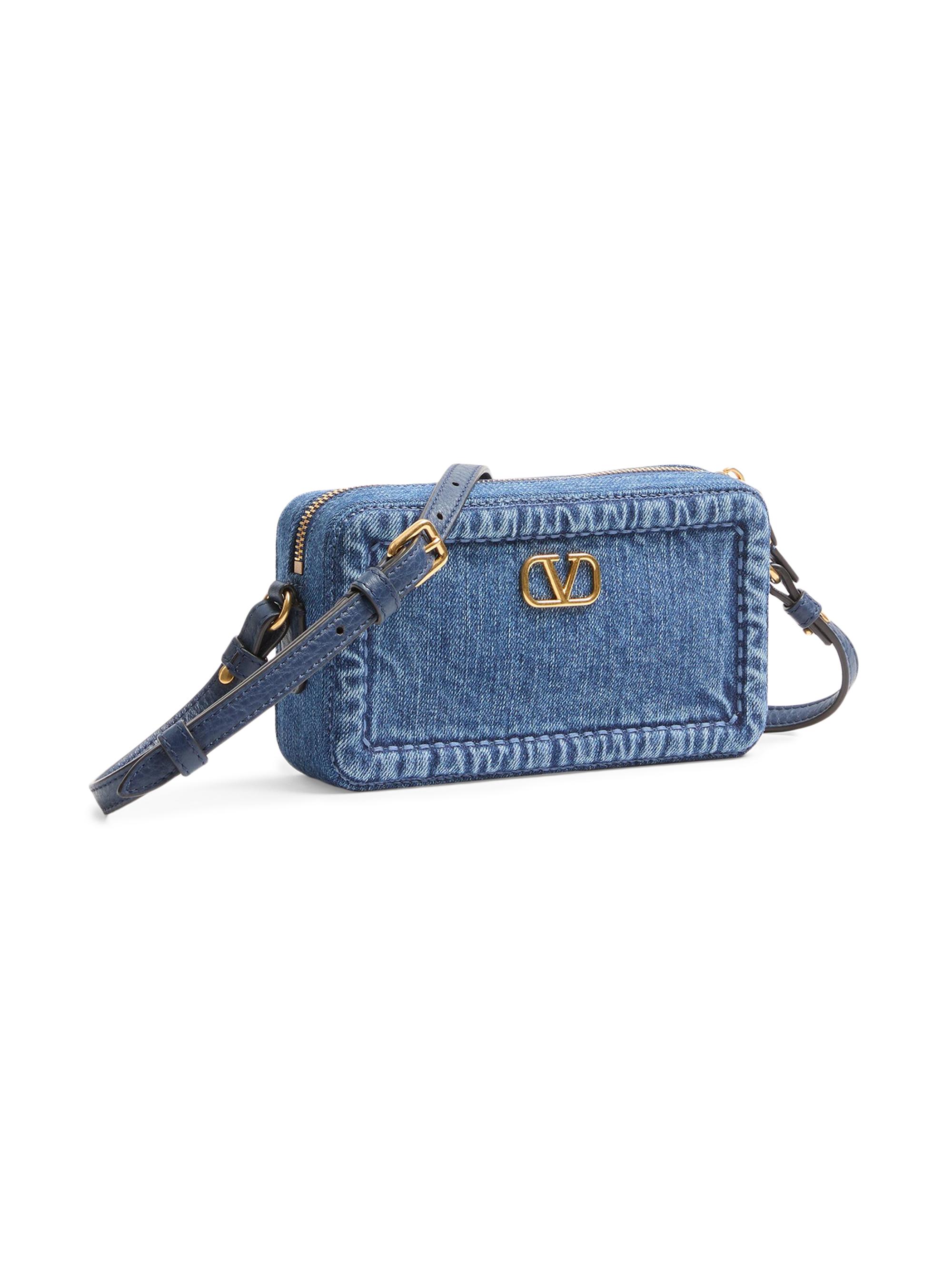 Valentino Garavani Alltime Mini Denim Shoulder Bag | Saks Fifth Avenue