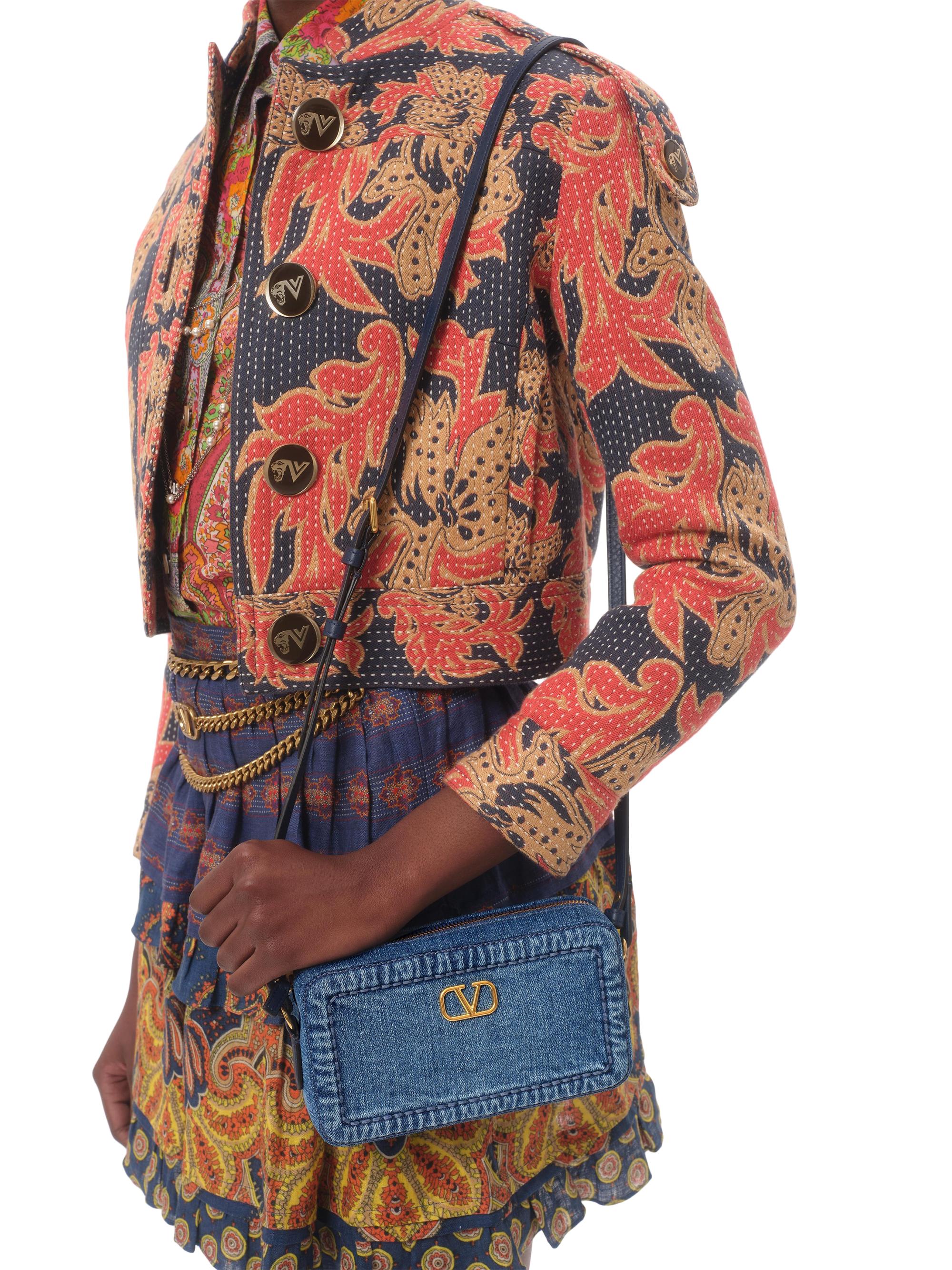 ゆみたんVALENTINO GARAVANI カゴバック Valentino Garavani Alltime Mini Denim Shoulder Bag | Saks Fifth Avenue