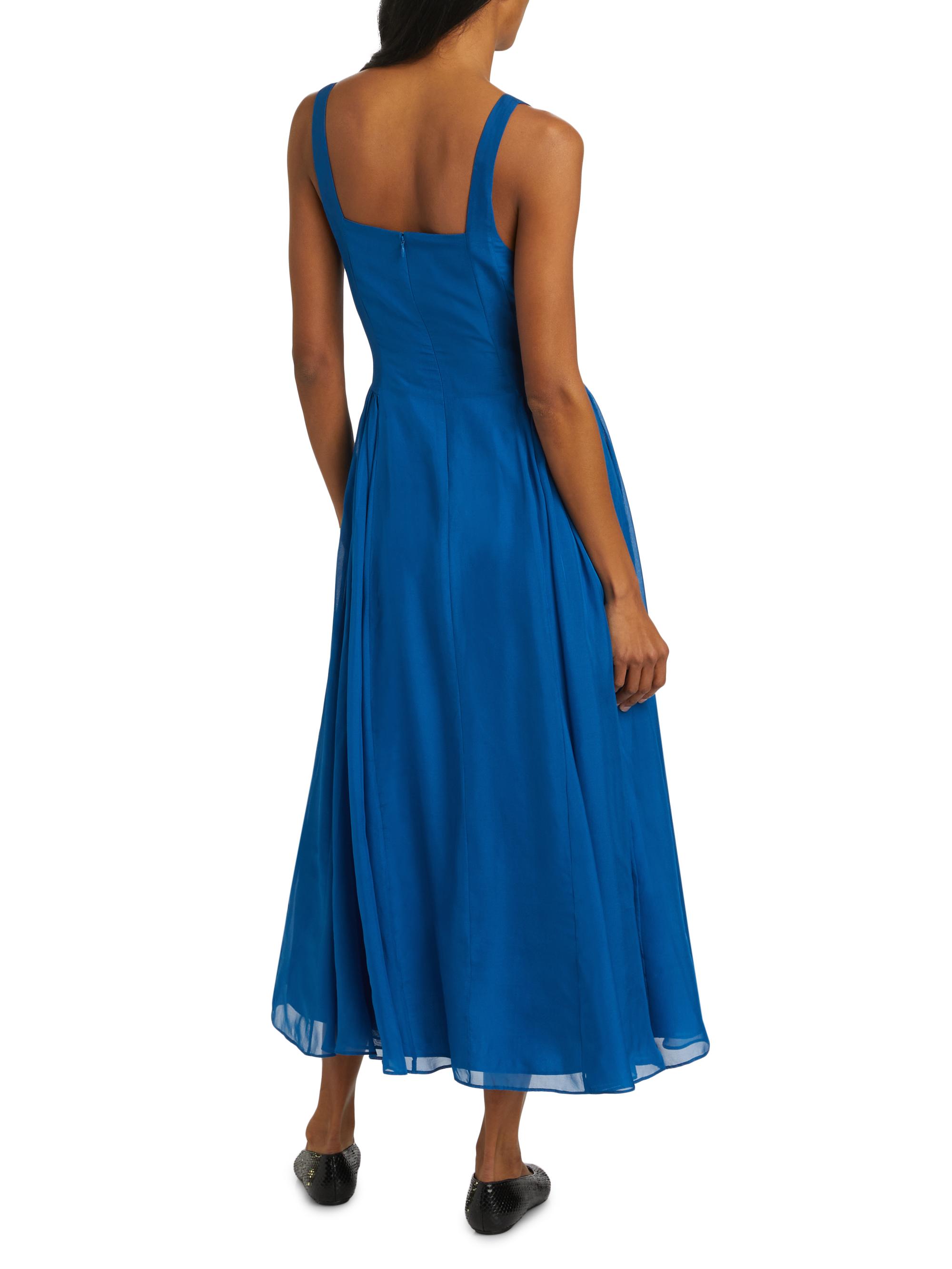 white christmas dresses Two Piece A-line Scoop Neck Midi Chiffon Sleeveless Mother of Bride Dr main image 0