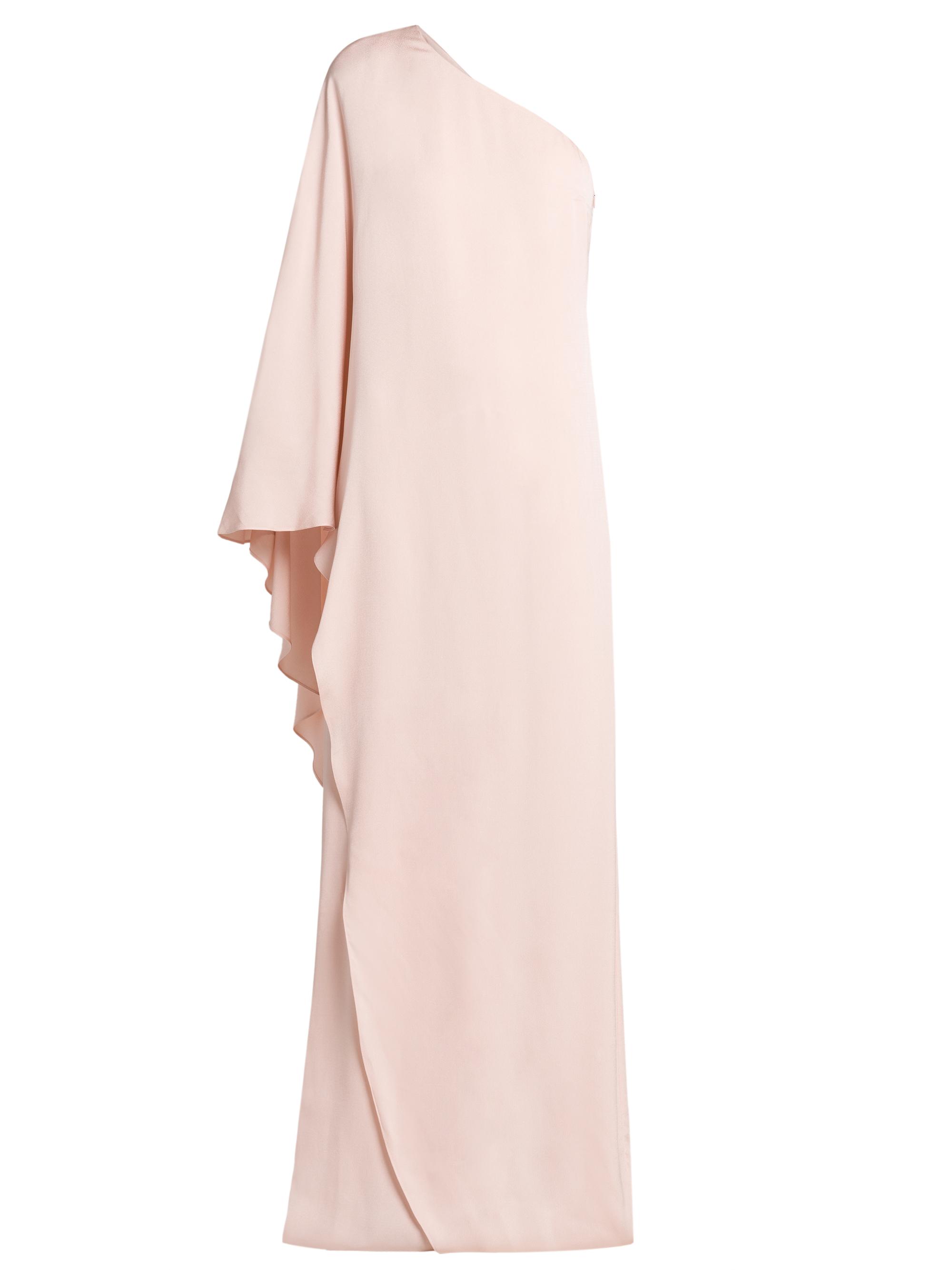 TOM FORD Women's Crêpe One-Shoulder Caftan Gown - Pink Beige