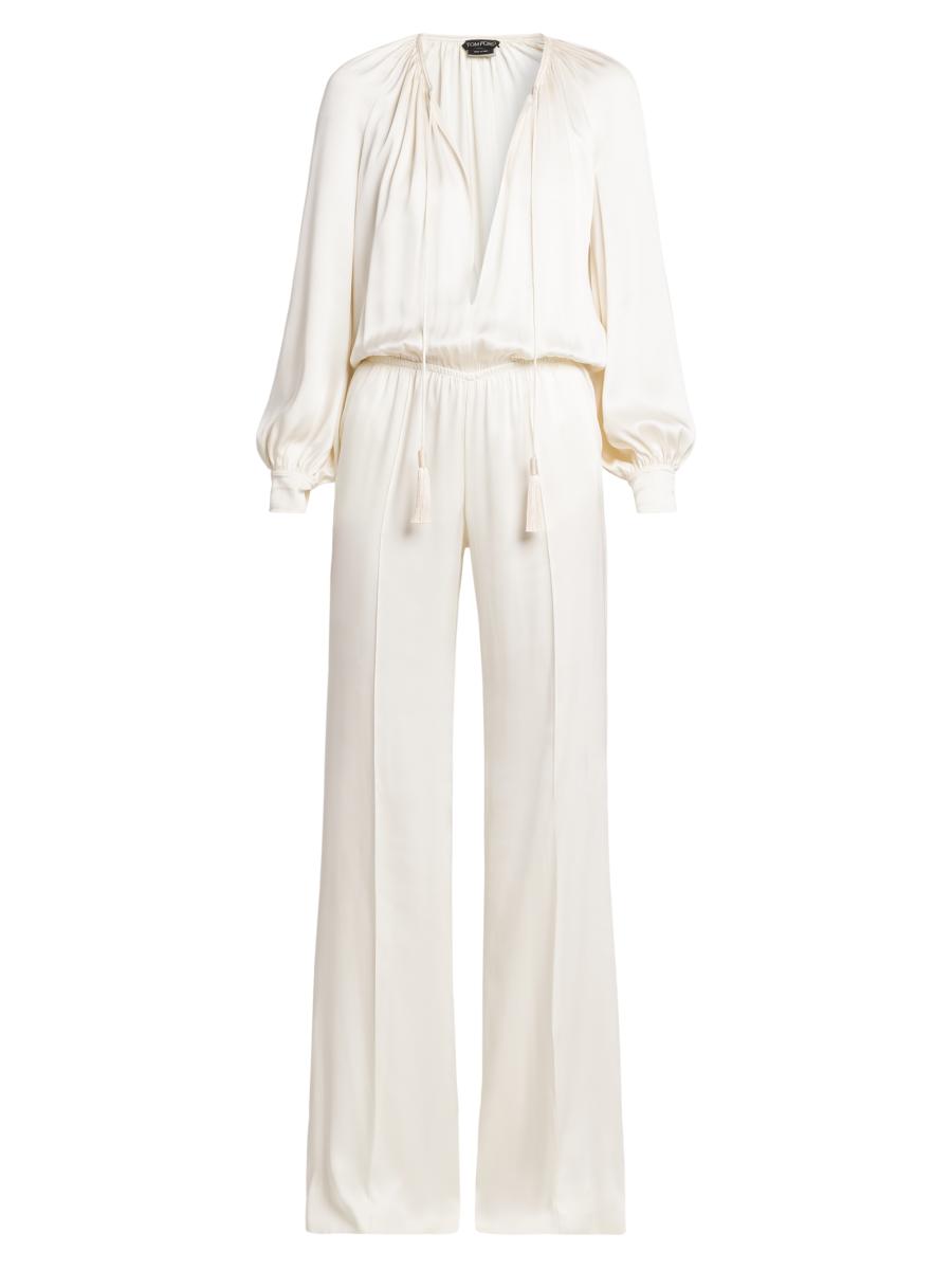 Tom Ford Women's Fluid Double-knit Silk Jumpsuit