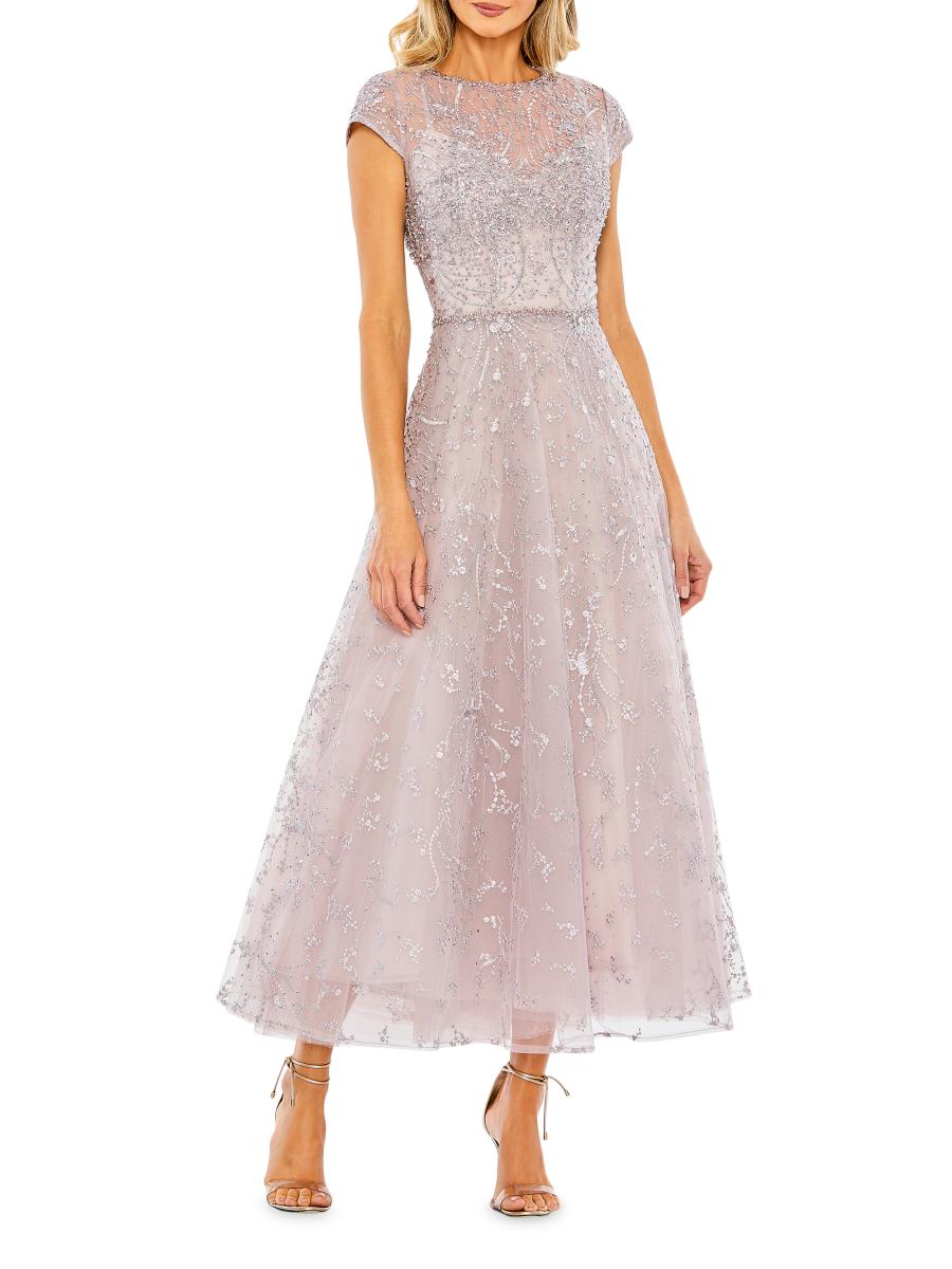 【Mac Duggal】Peach☆フリル ホルターネック Aライン ドレス NWT $798 Mac Duggal [ 12 ] Embellished One Shoulder A Line