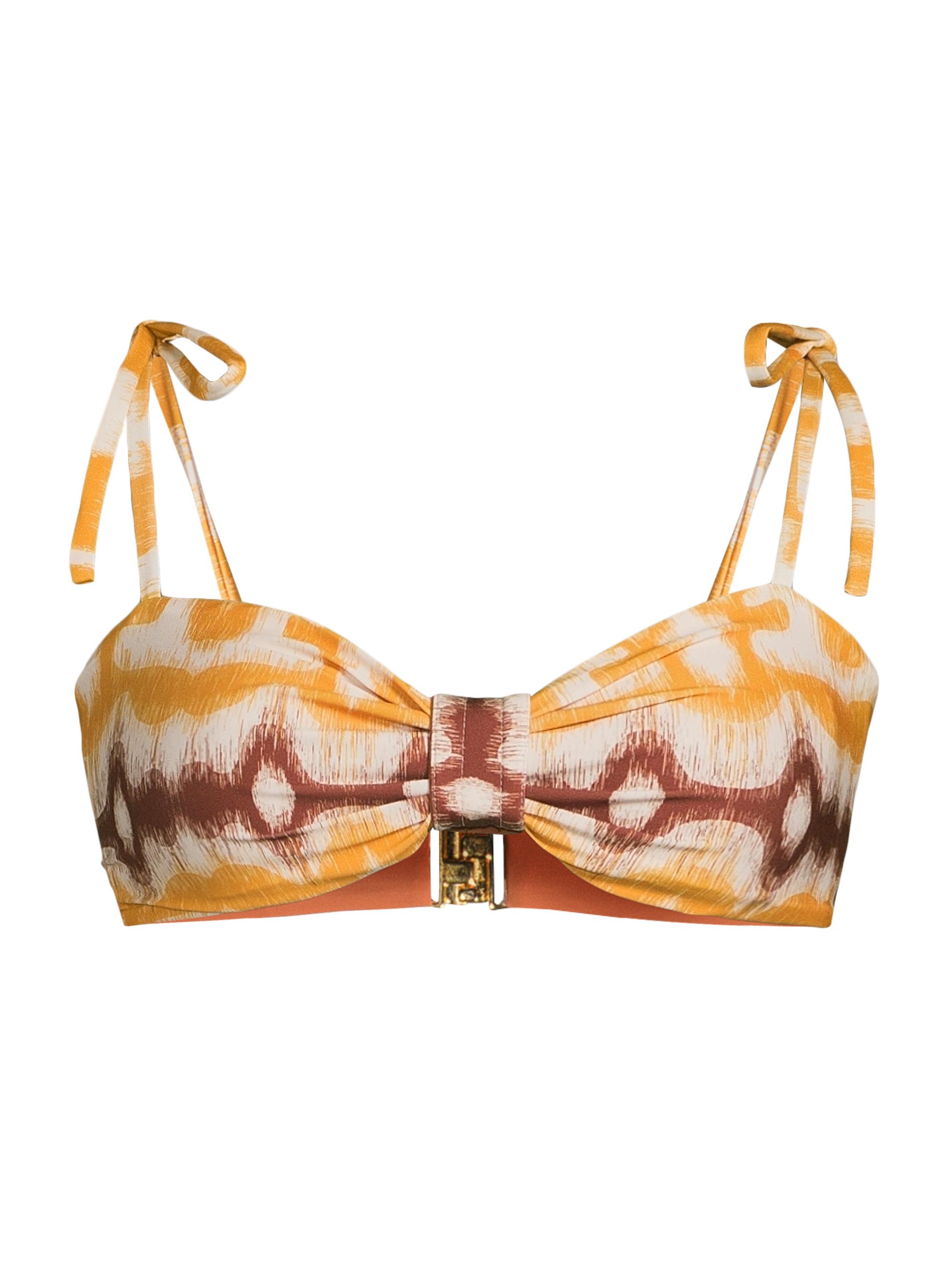 Juan de Dios Women's San Miguel Bikini Top - Yellow Ikat Western