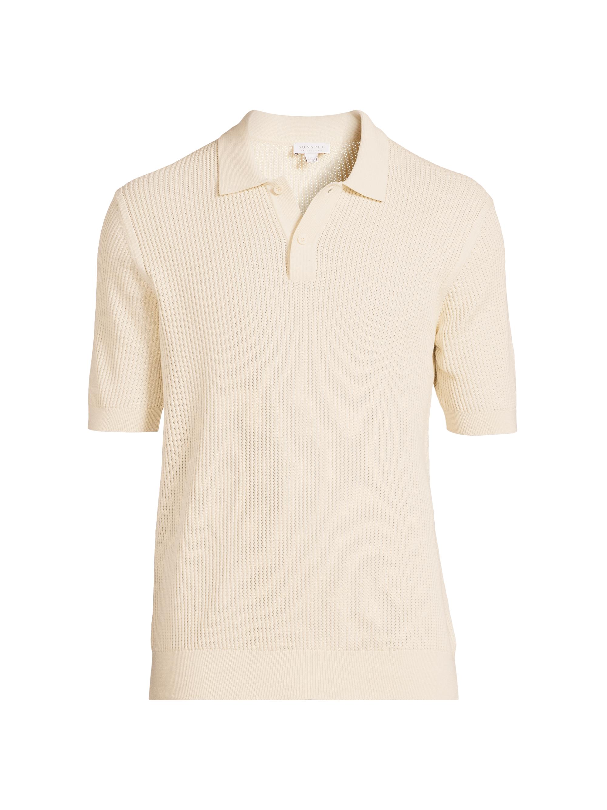 【SUNSEA】 Small-Polo 22ss SUNSEA】 Small-Polo 22ss Sunspel Cotton Mesh Stitch Short