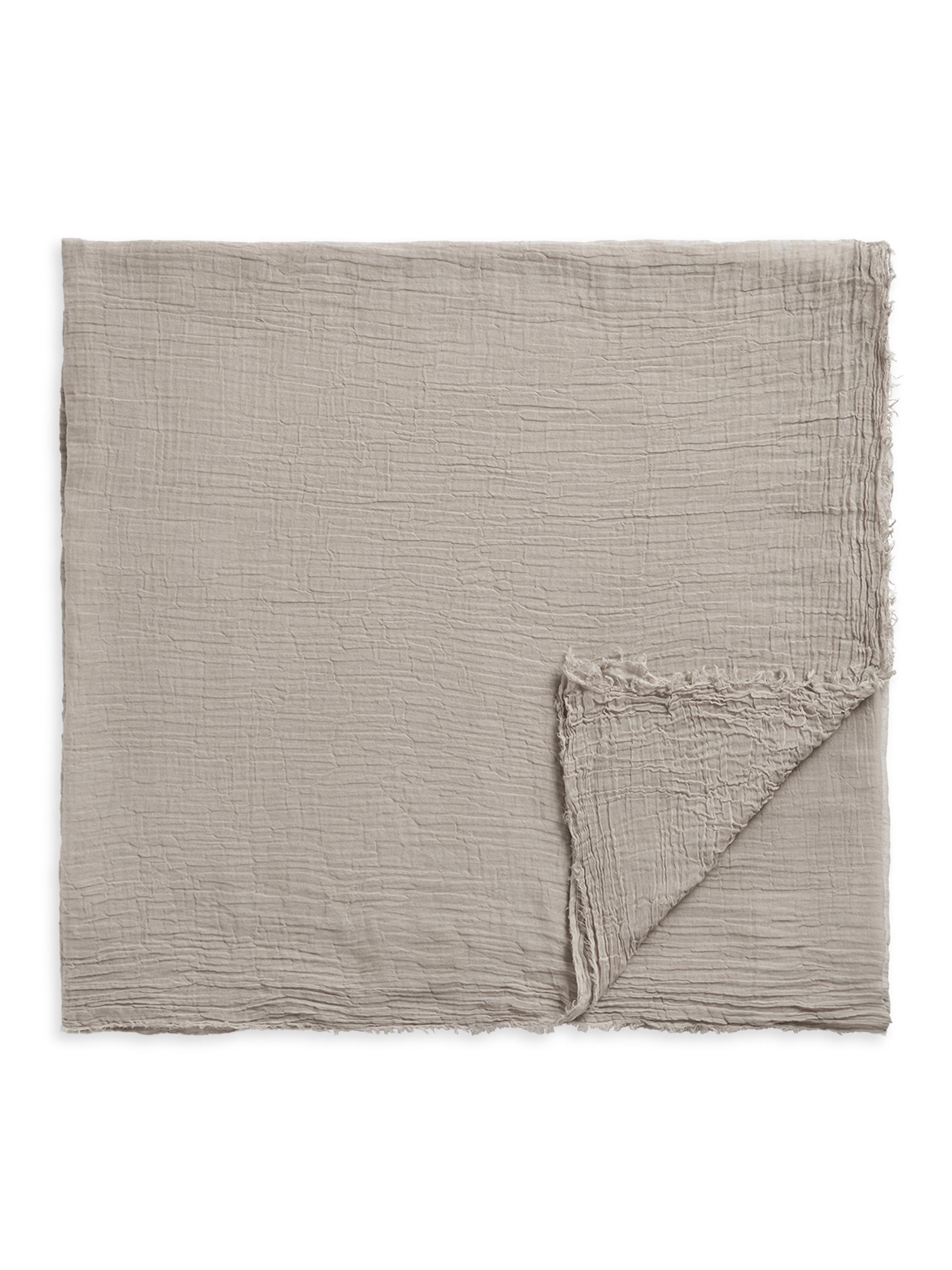 Toteme Women's Crinkled Cotton Wrap Scarf - Desert