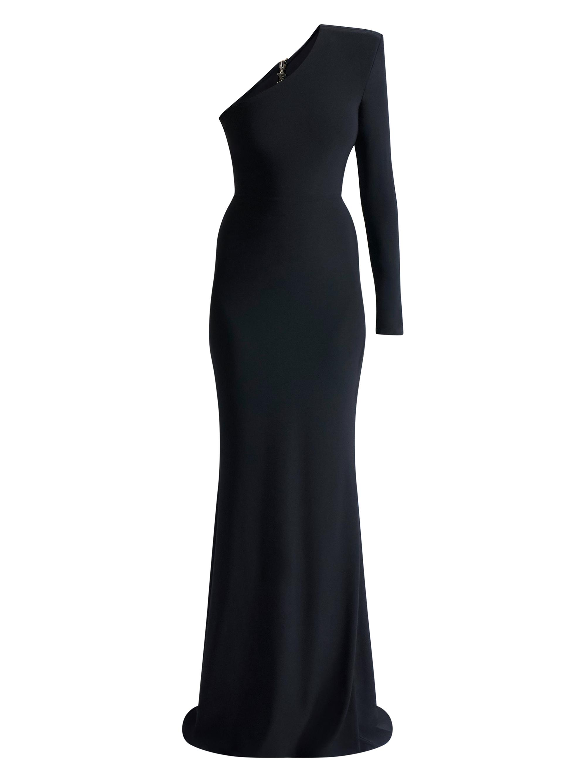 Zhivago Women's Late Queen One-Shoulder Gown - Black