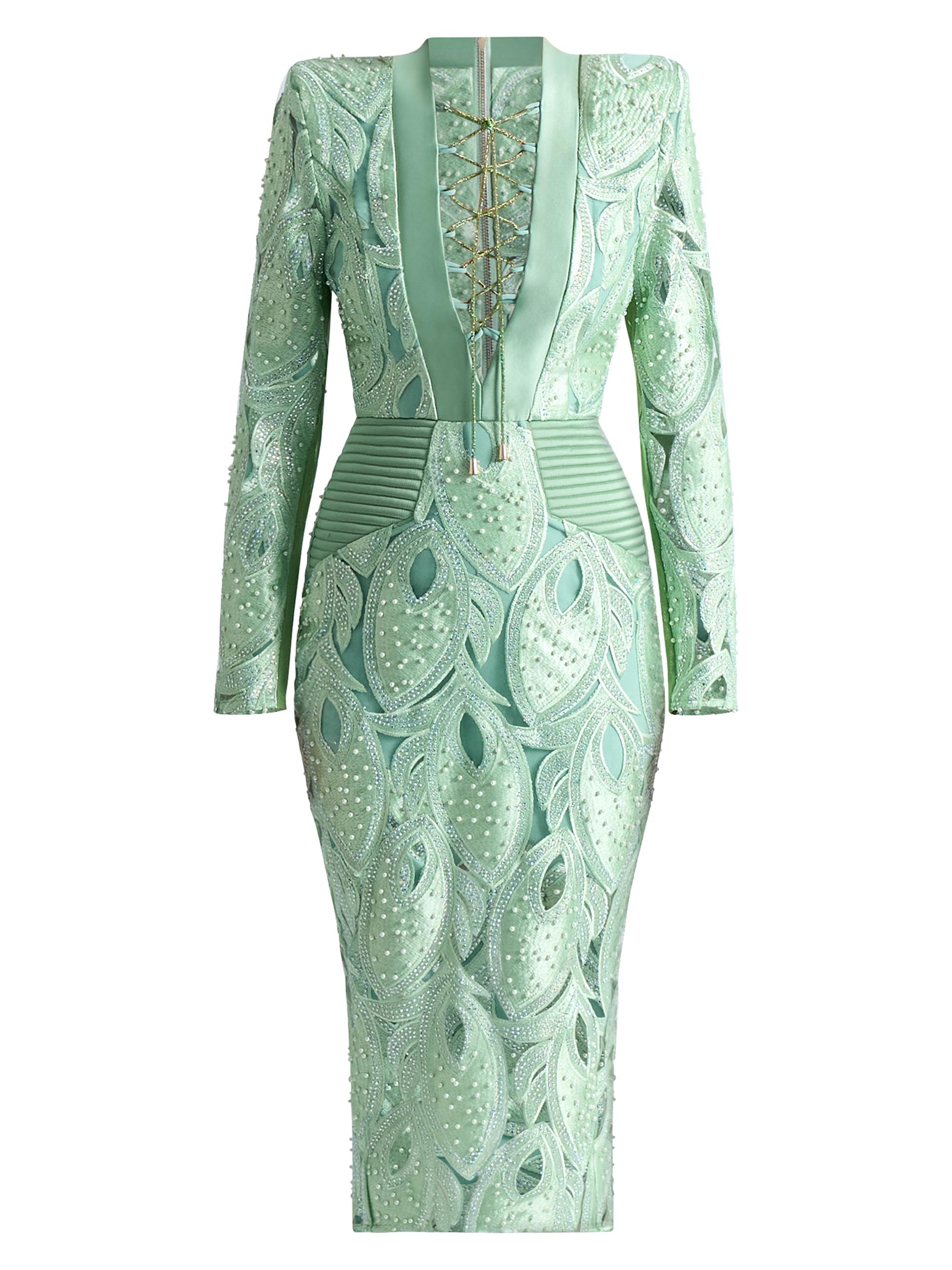 Zhivago Women's Vista Bella Lace-Up Dress - Sage