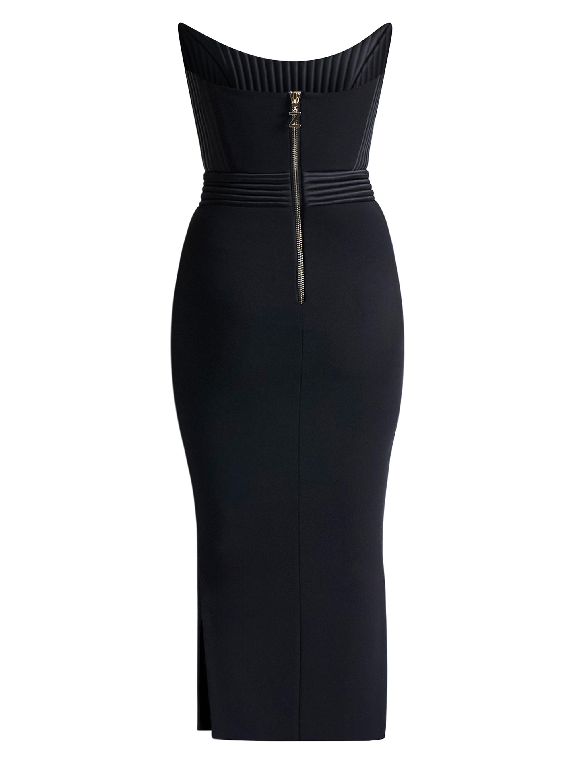 knee length dresses for ladies Deep-V Cutout Mesh Maxi Dress main image 1