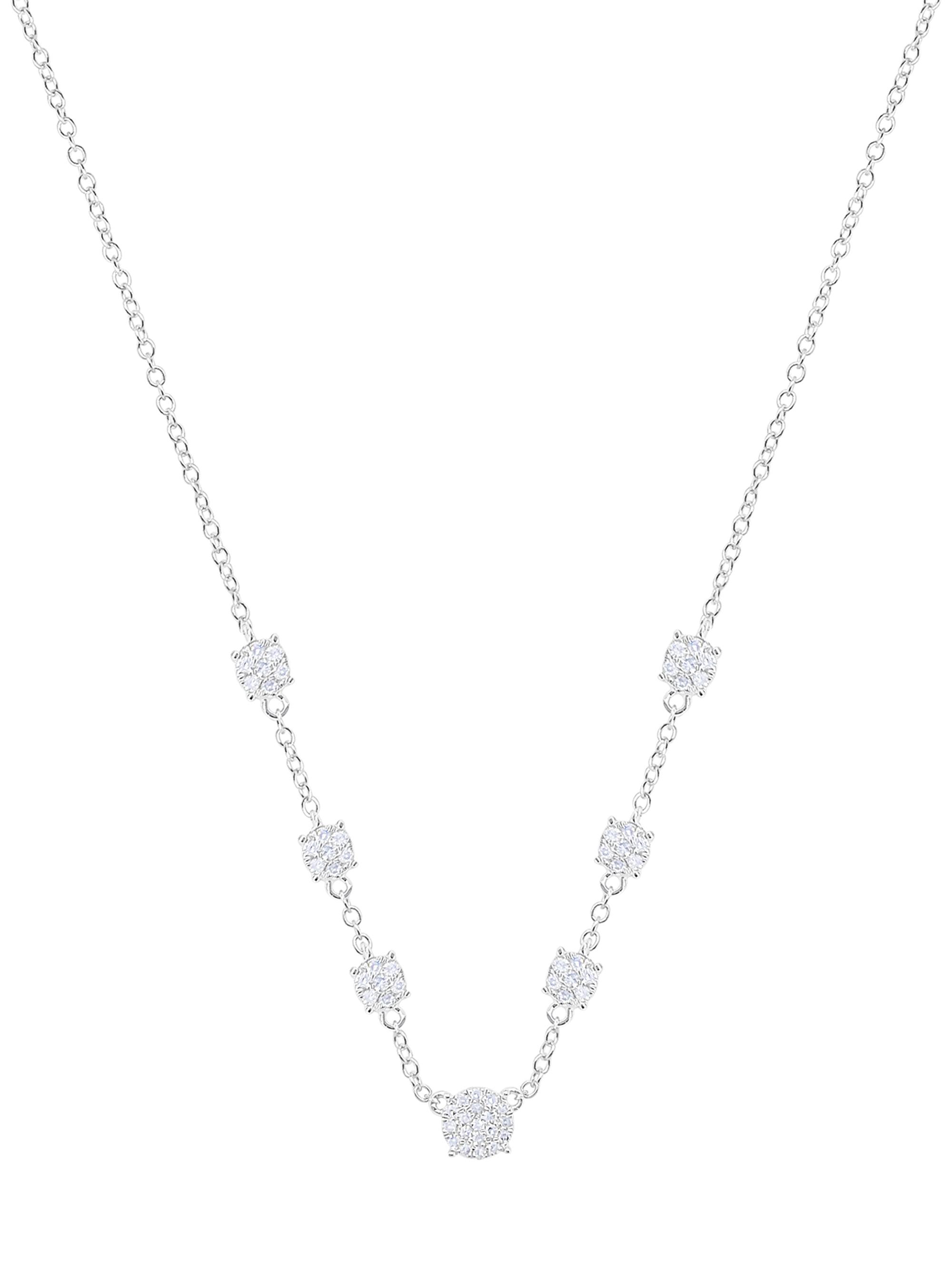 Meira T Women's 14K White Gold & 0.19 TCW Diamond Necklace - White Gold