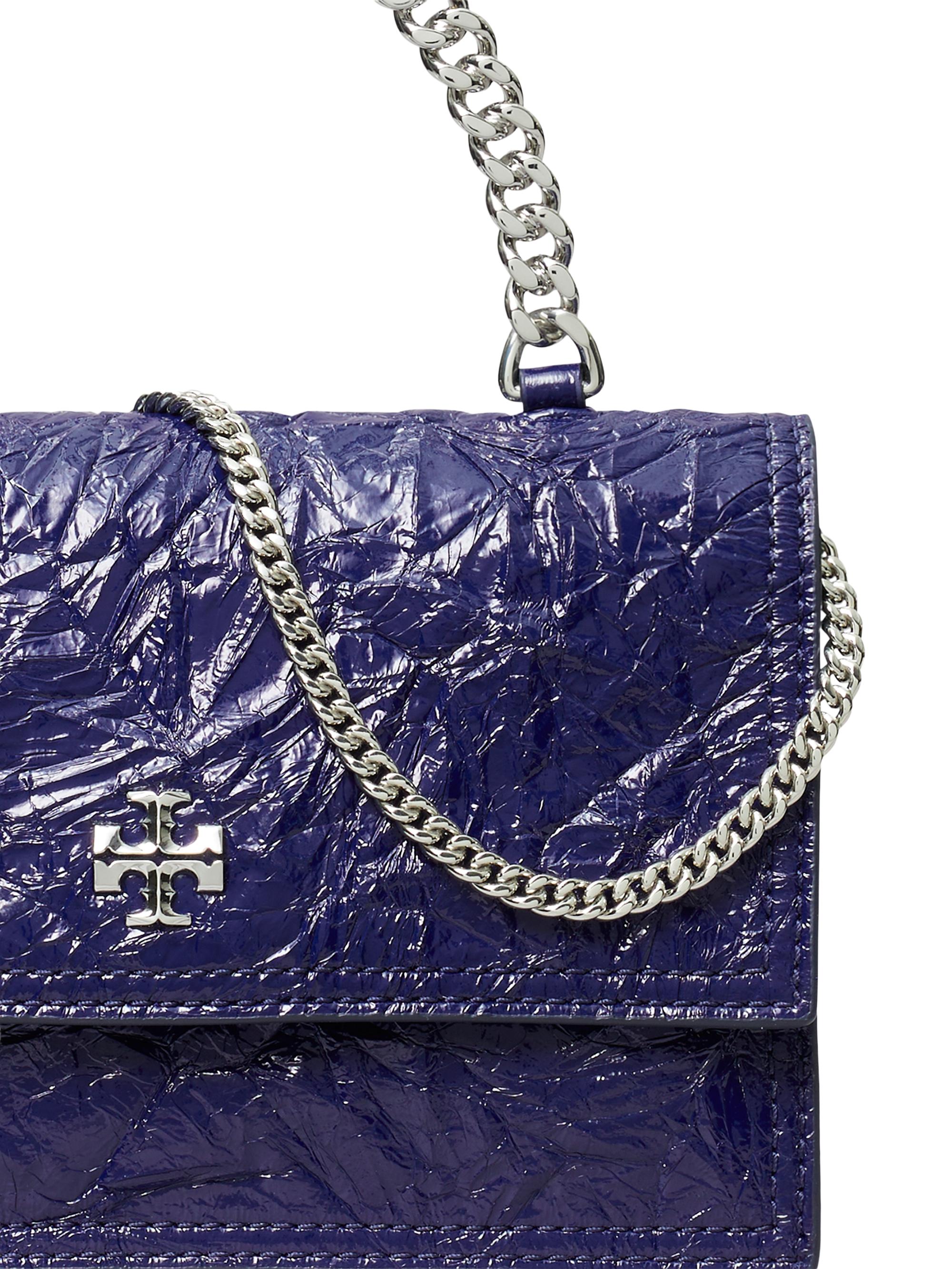 Tory Burch Mini Kira Deconstructed Leather Top Handle Bag | Saks
