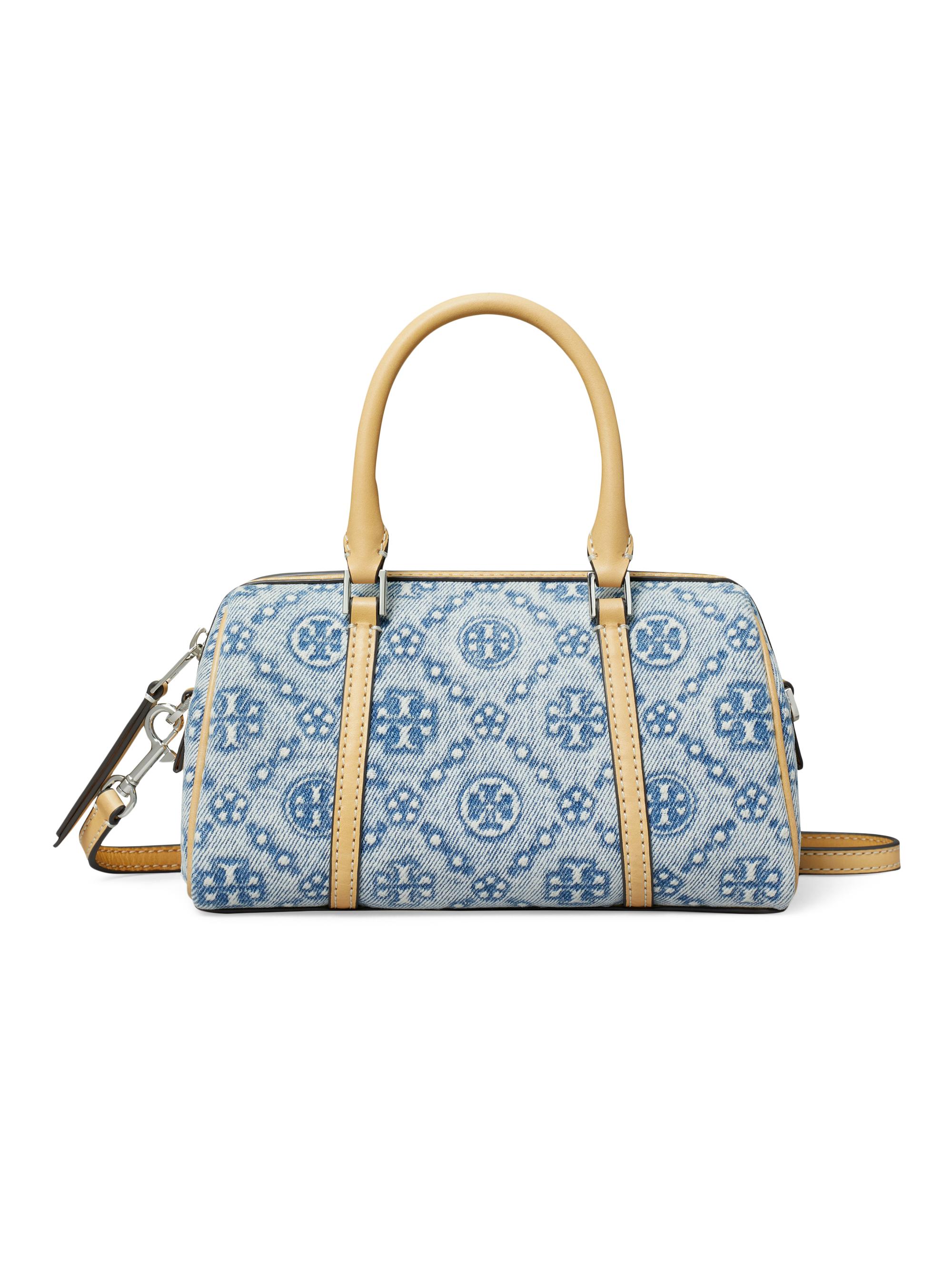 Tory Burch Women's T Monogram Denim Top Handle Bag - Powder Blue