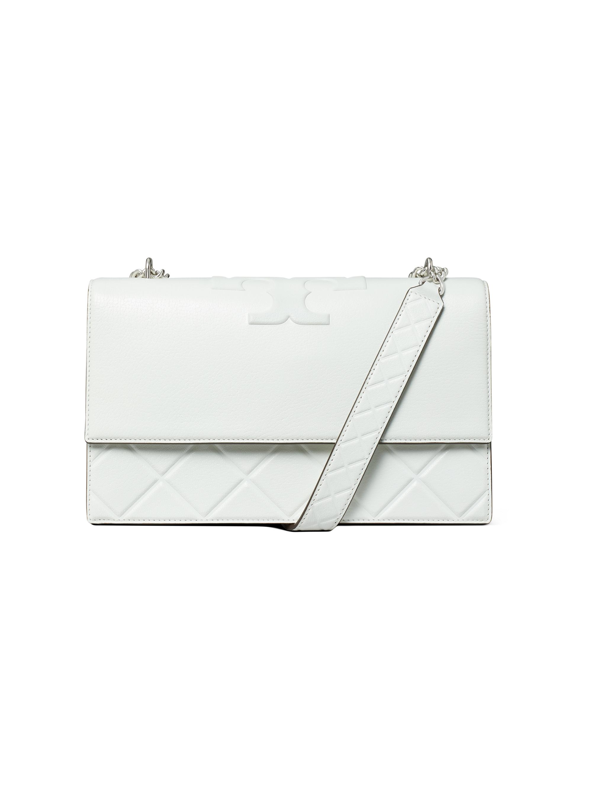 Tory Burch Women's Fleming Convertible Leather Shoulder Bag - Blanc