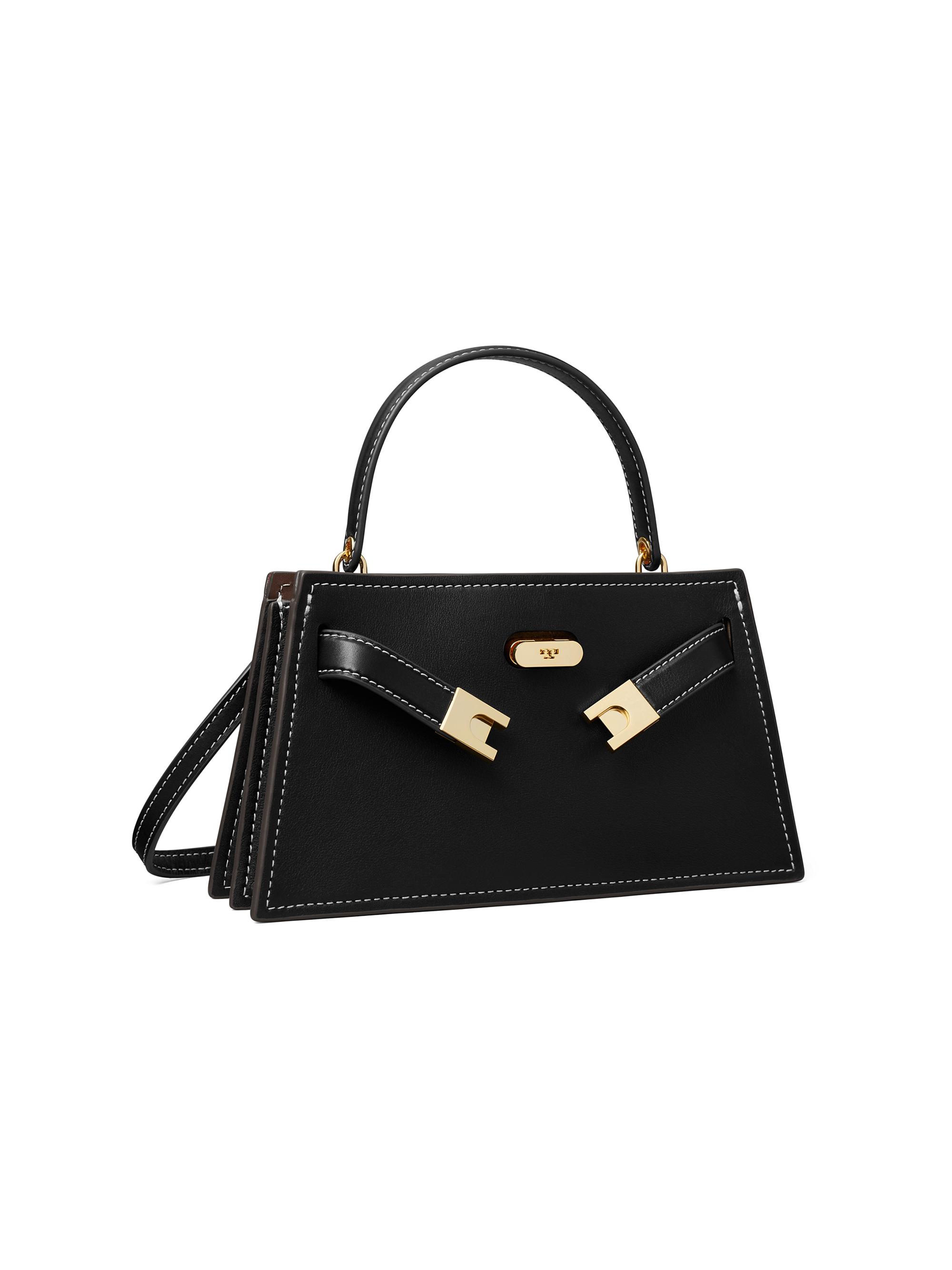 Tory Burch Mini Lee Radziwill Leather Top Handle Bag | Saks Fifth