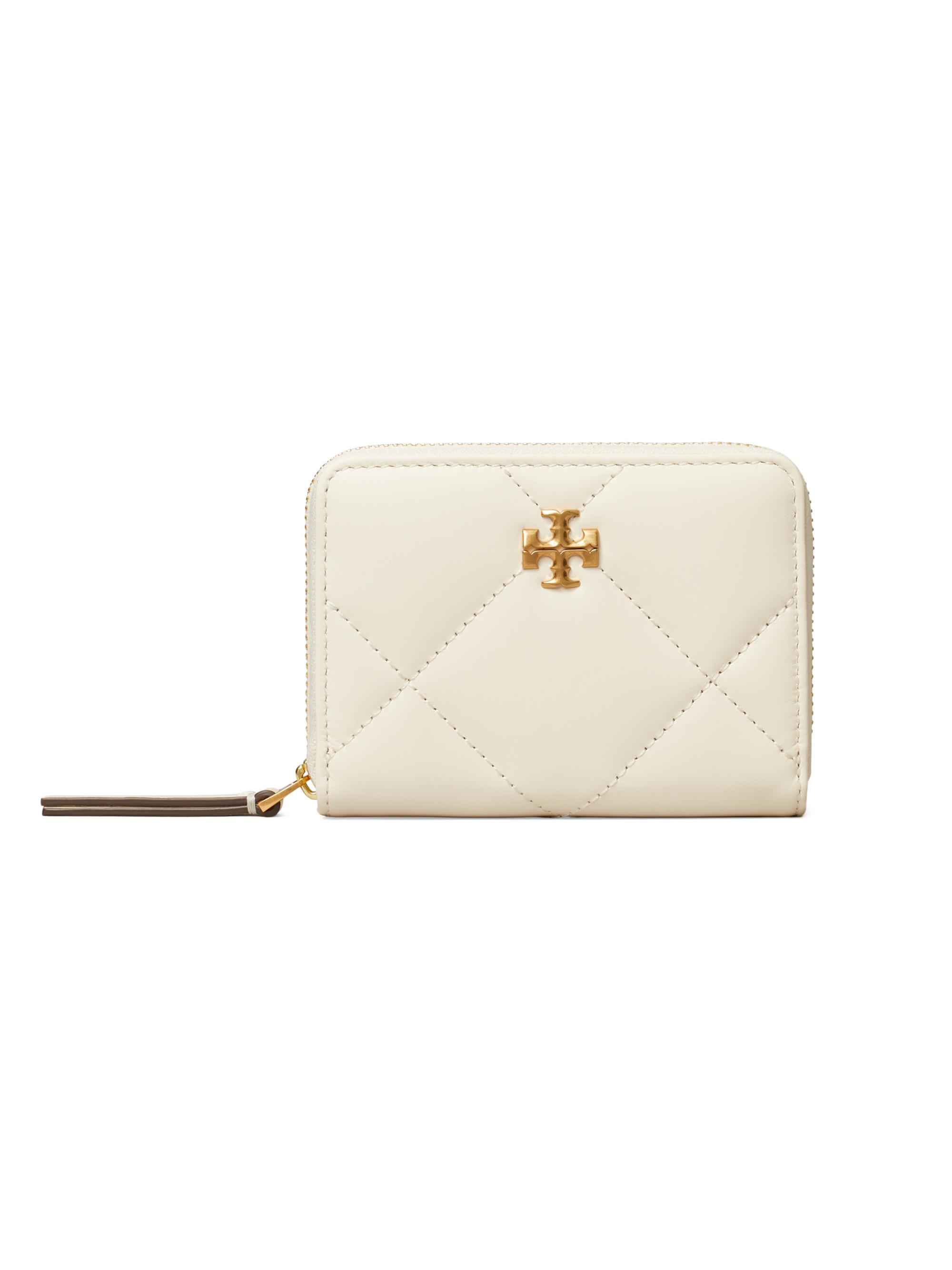 Tory Burch Women's Kira Diamond Leather Wallet - Warm White
