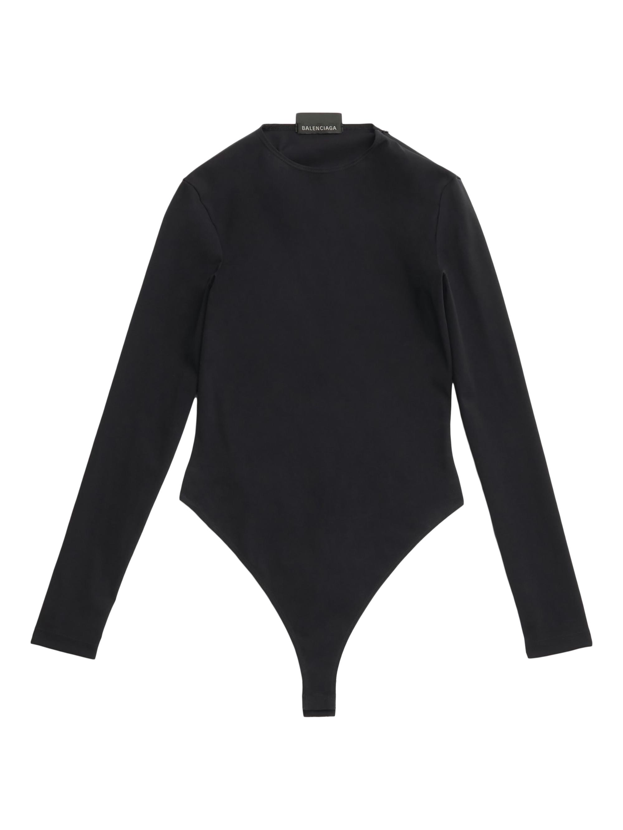 Balenciaga Women's Outside Loop Fitted Top - Black