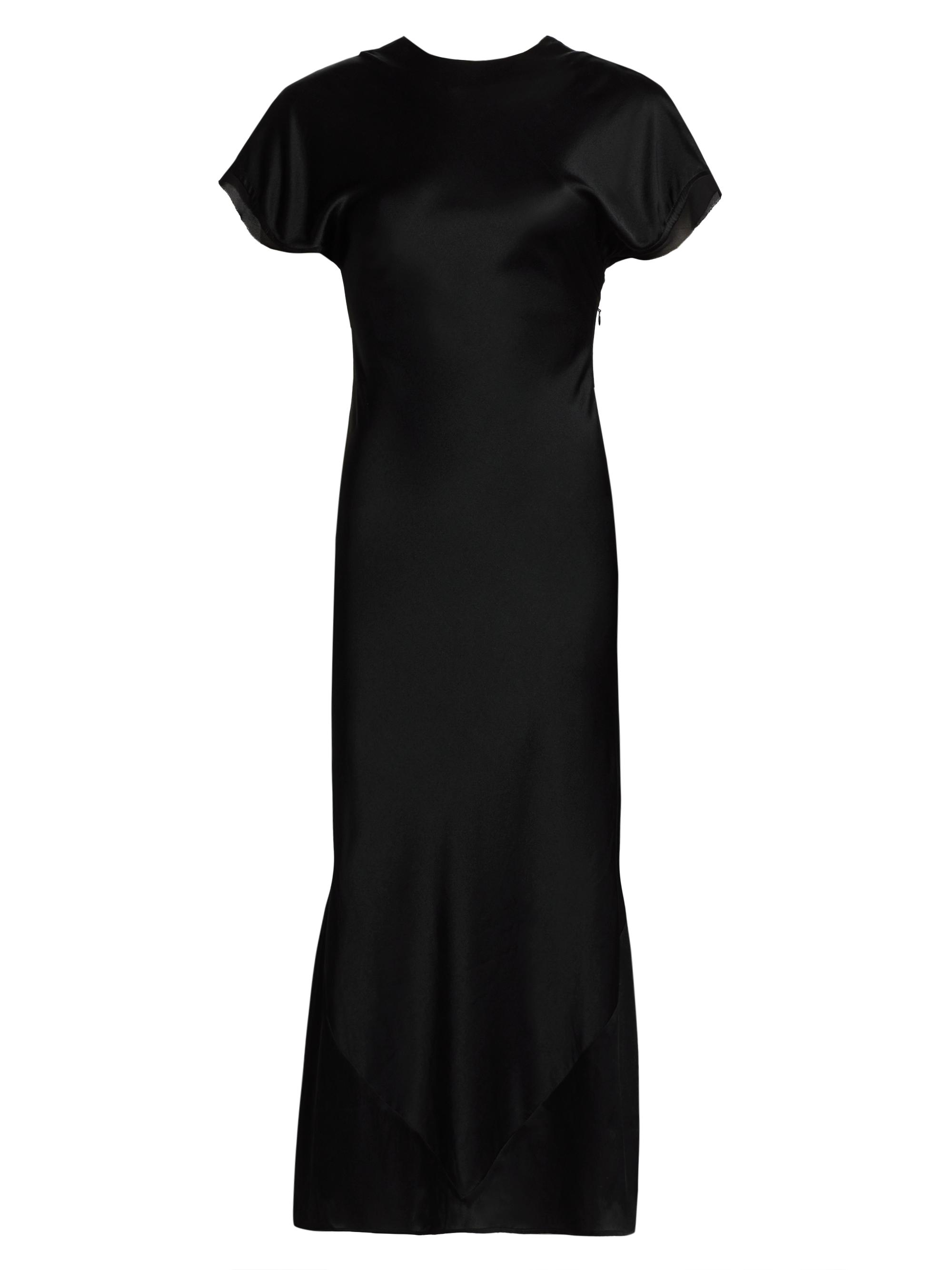 Maria Cher Women's Chiclana Dakota Silk A-Line Midi-Dress - Black